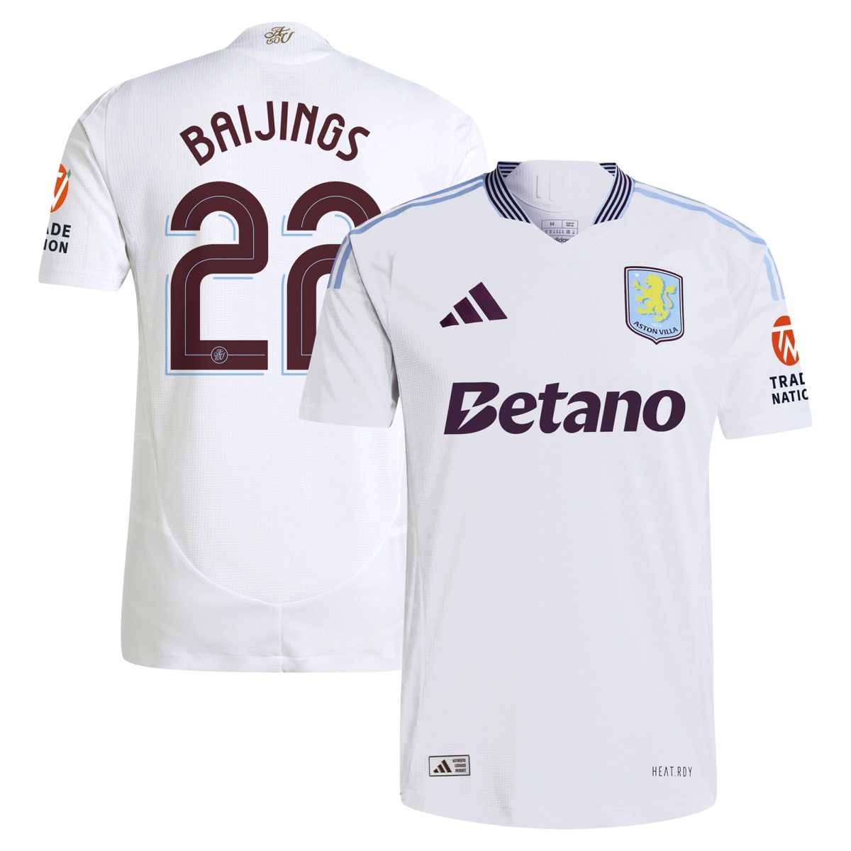 Explore the aston villa adidas away authentic shirt 2024-25 with baijings 22 cup printing Collection of Aston Villa jerseys. Authentic, high-quality football shirts for every supporter, available worldwide.
