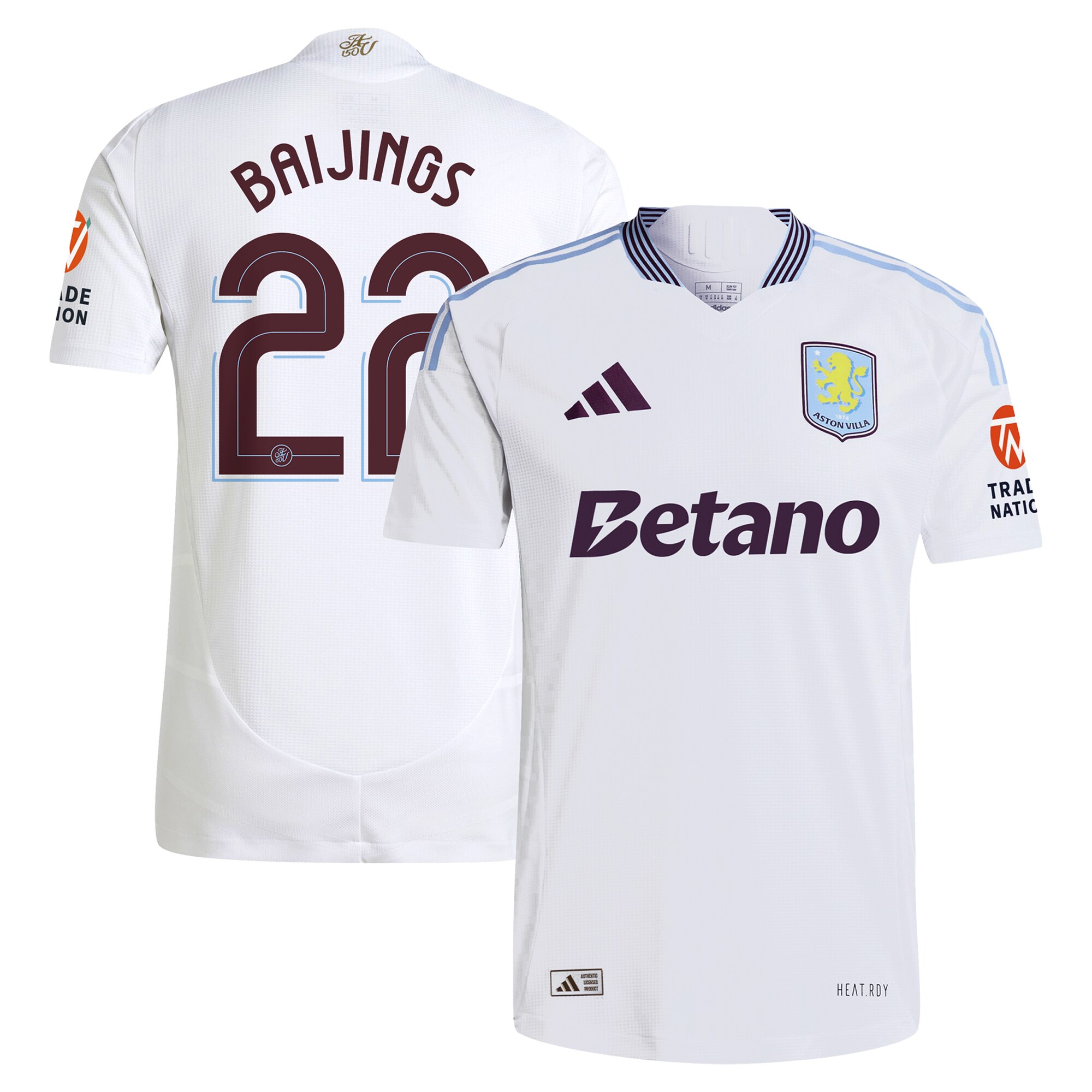 Explore the aston villa adidas away authentic shirt 2024-25 with baijings 22 cup printing Collection of Aston Villa jerseys. Authentic, high-quality football shirts for every supporter, available worldwide.