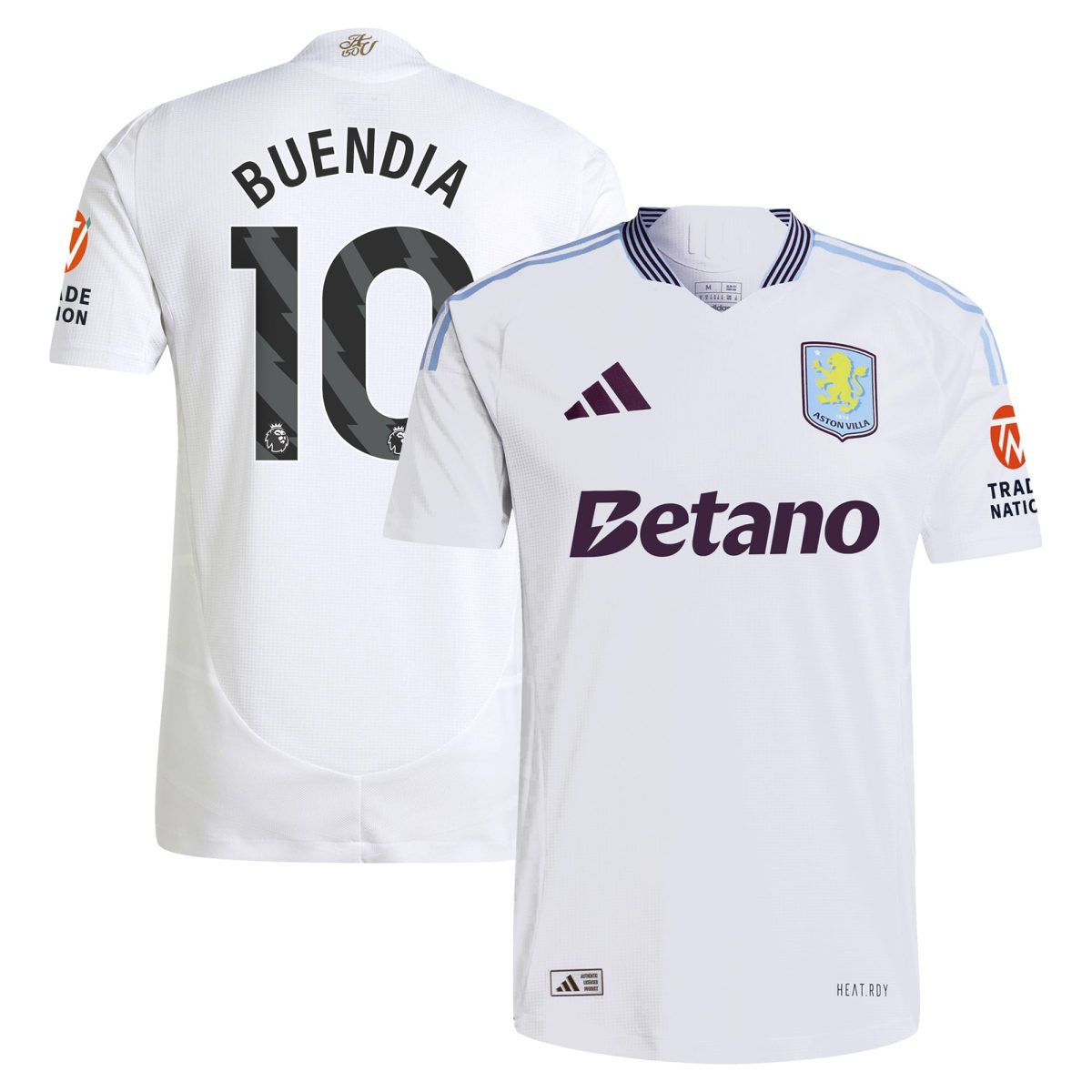 Explore the aston villa adidas away authentic shirt 2024-25 with buendia 10 printing Collection of Aston Villa jerseys. Authentic, high-quality football shirts for every supporter, available worldwide.