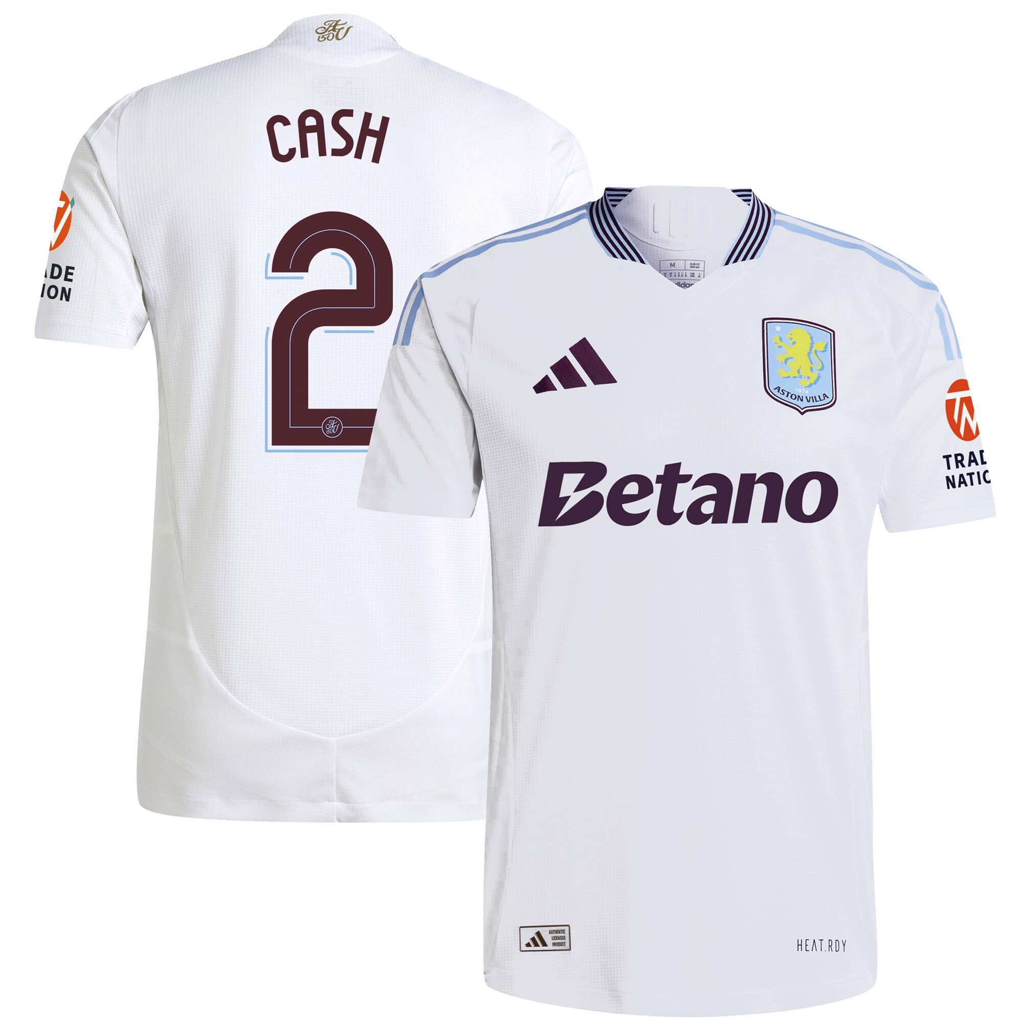 Explore the aston villa adidas away authentic shirt 2024-25 with cash 2 cup printing Collection of Aston Villa jerseys. Authentic, high-quality football shirts for every supporter, available worldwide.