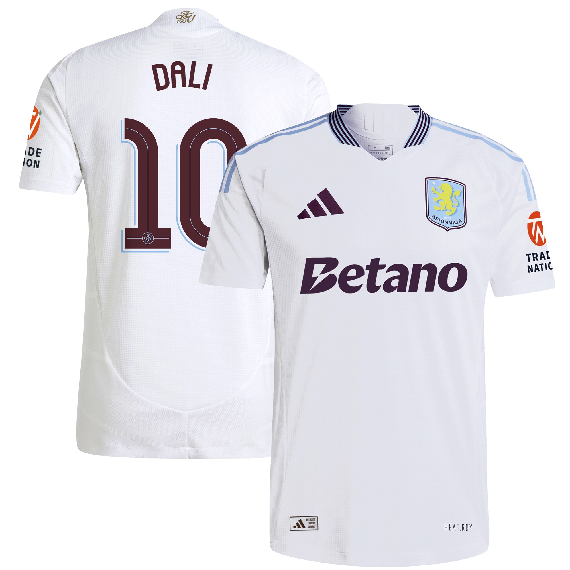Explore the aston villa adidas away authentic shirt 2024-25 with dali 10 cup printing Collection of Aston Villa jerseys. Authentic, high-quality football shirts for every supporter, available worldwide.
