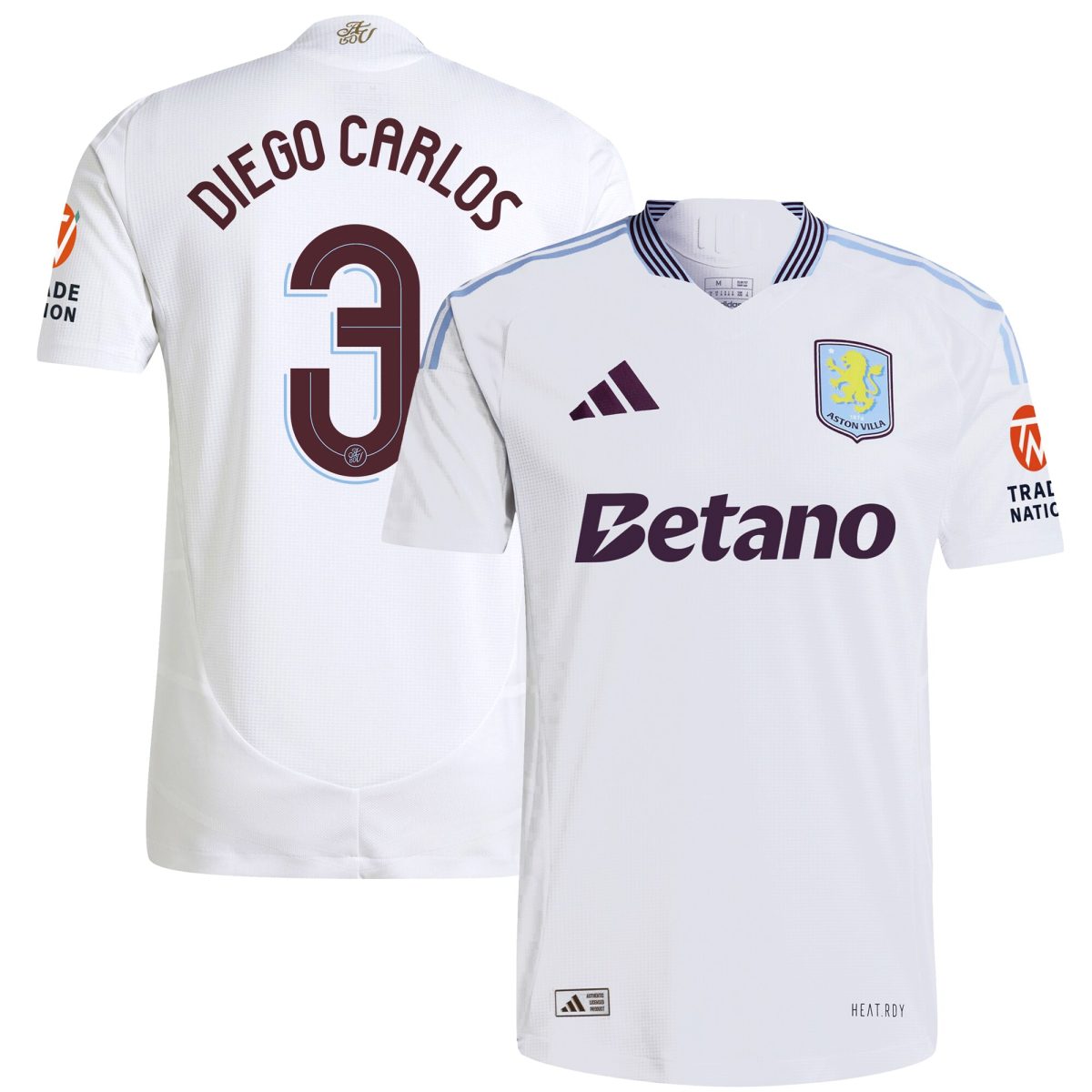 Explore the aston villa adidas away authentic shirt 2024-25 with diego carlos 3 cup printing Collection of Aston Villa jerseys. Authentic, high-quality football shirts for every supporter, available worldwide.