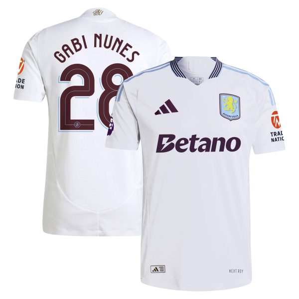 Explore the aston villa adidas away authentic shirt 2024-25 with gabi nunes 28 cup printing Collection of Aston Villa jerseys. Authentic, high-quality football shirts for every supporter, available worldwide.