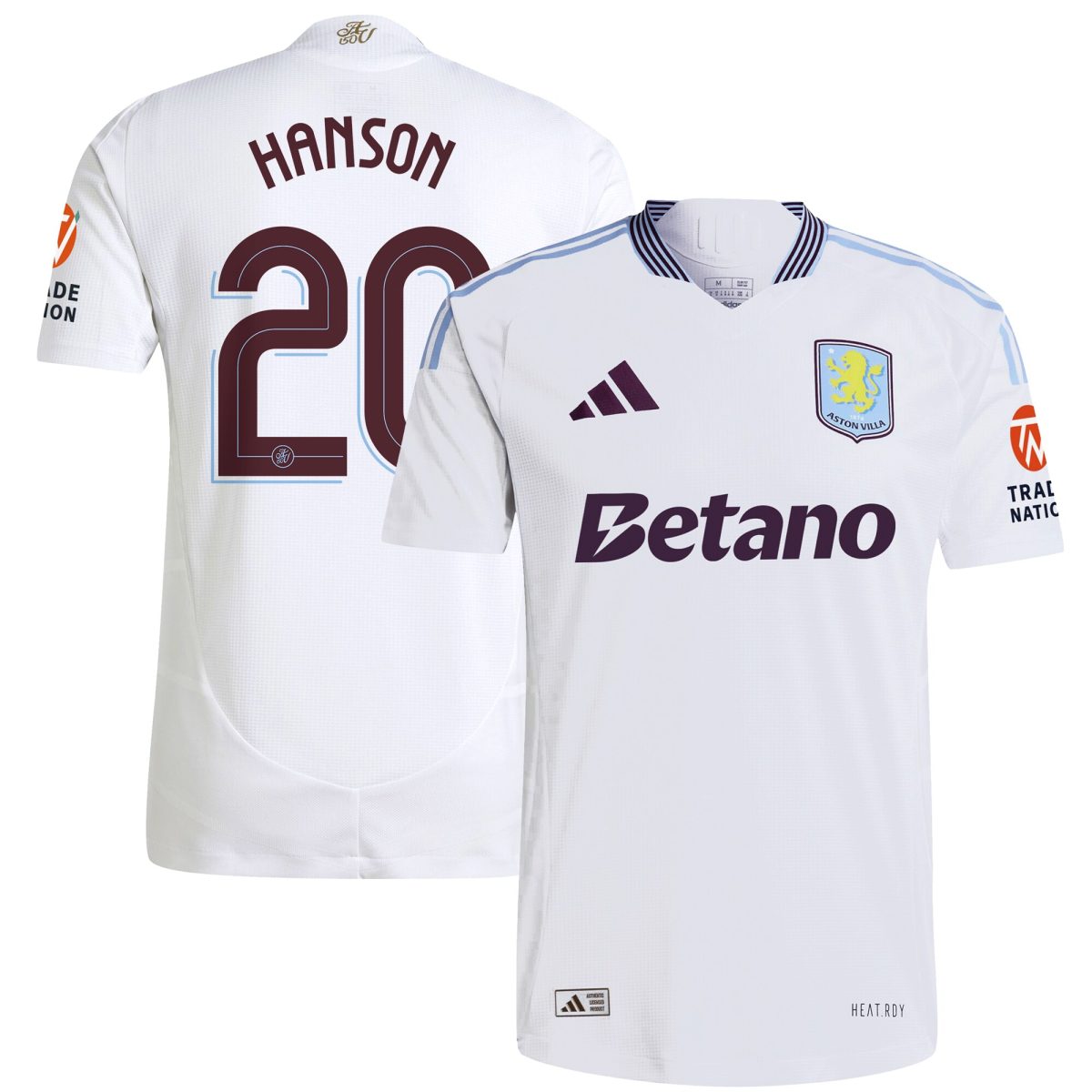 Explore the aston villa adidas away authentic shirt 2024-25 with hanson 20 cup printing Collection of Aston Villa jerseys. Authentic, high-quality football shirts for every supporter, available worldwide.