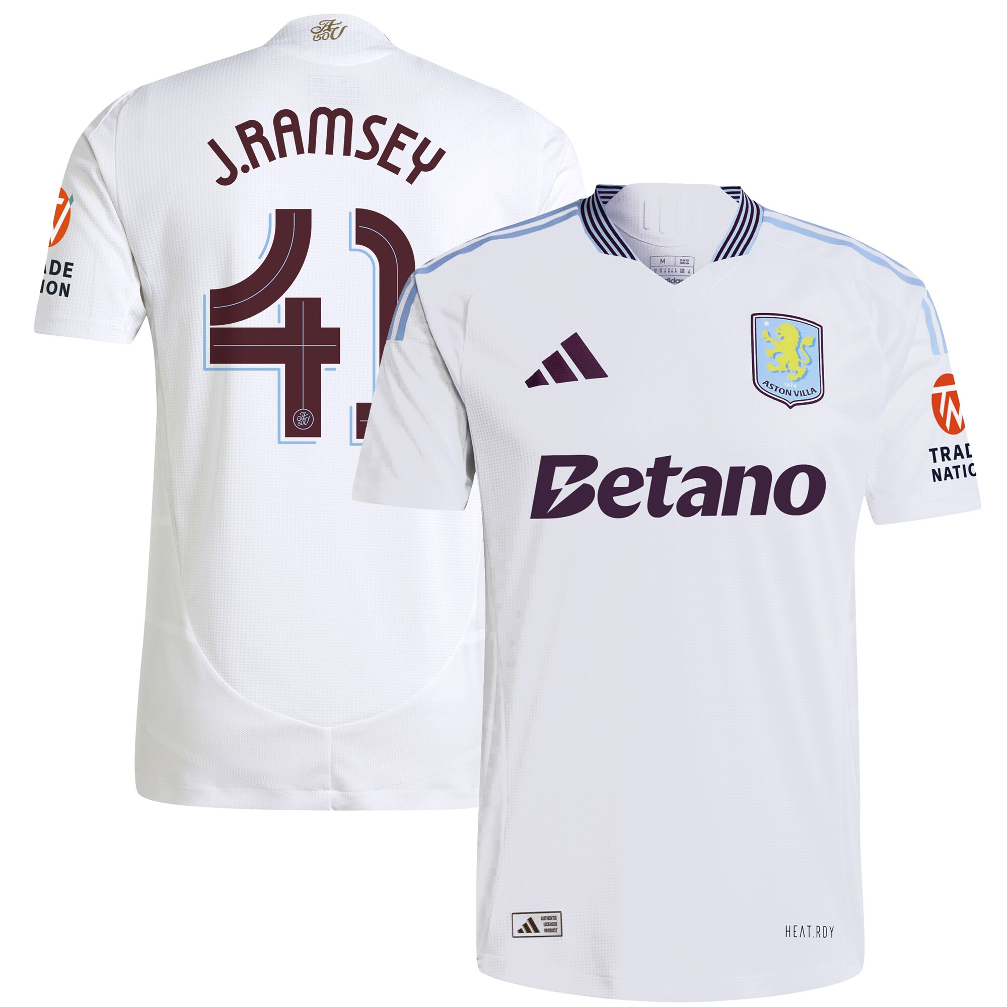 Explore the aston villa adidas away authentic shirt 2024-25 with j. ramsey 41 cup printing Collection of Aston Villa jerseys. Authentic, high-quality football shirts for every supporter, available worldwide.
