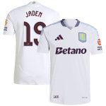 Explore the aston villa adidas away authentic shirt 2024-25 with jaden 19 cup printing Collection of Aston Villa jerseys. Authentic, high-quality football shirts for every supporter, available worldwide.