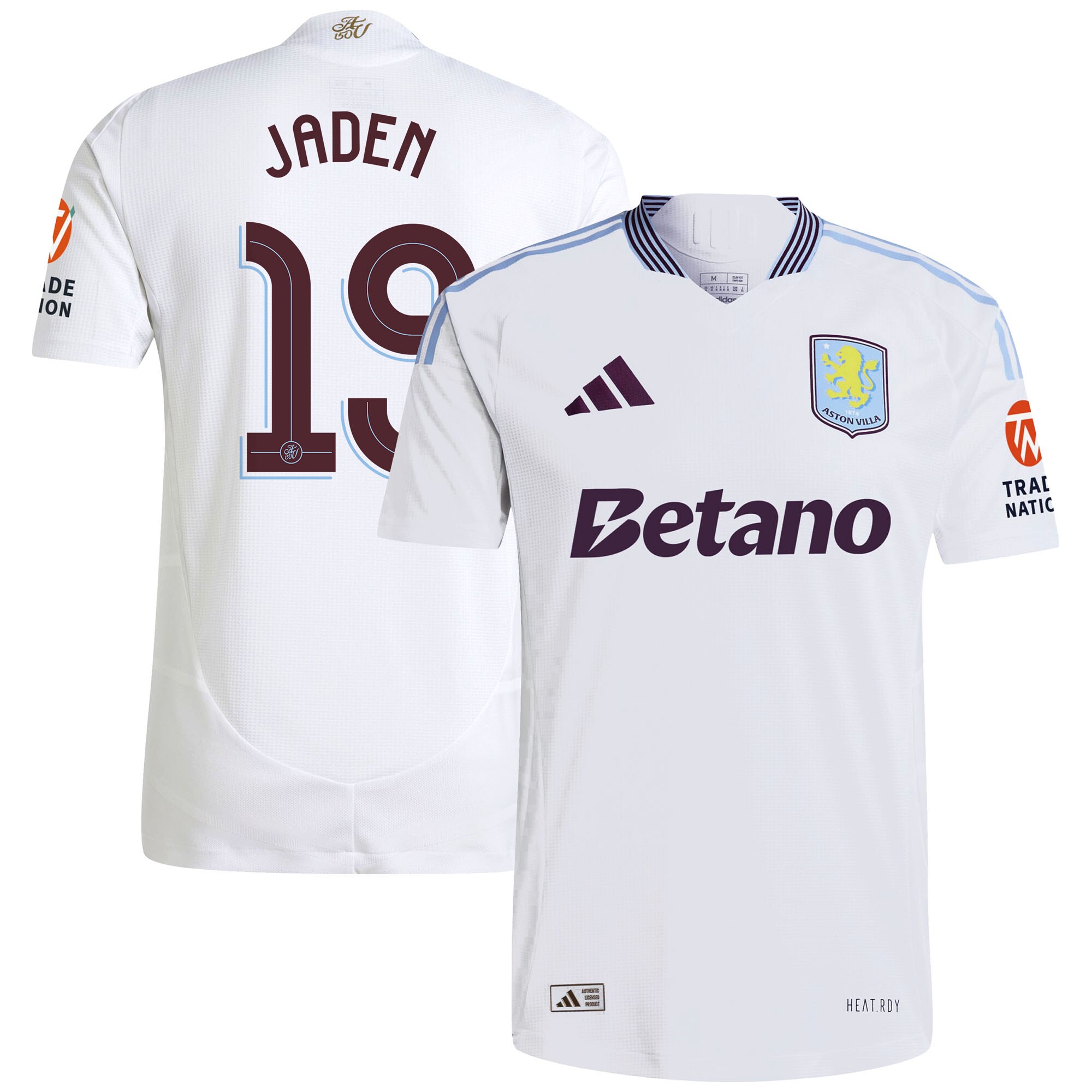 Explore the aston villa adidas away authentic shirt 2024-25 with jaden 19 cup printing Collection of Aston Villa jerseys. Authentic, high-quality football shirts for every supporter, available worldwide.