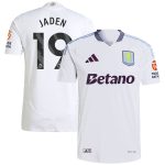 Explore the aston villa adidas away authentic shirt 2024-25 with jaden 19 printing Collection of Aston Villa jerseys. Authentic, high-quality football shirts for every supporter, available worldwide.