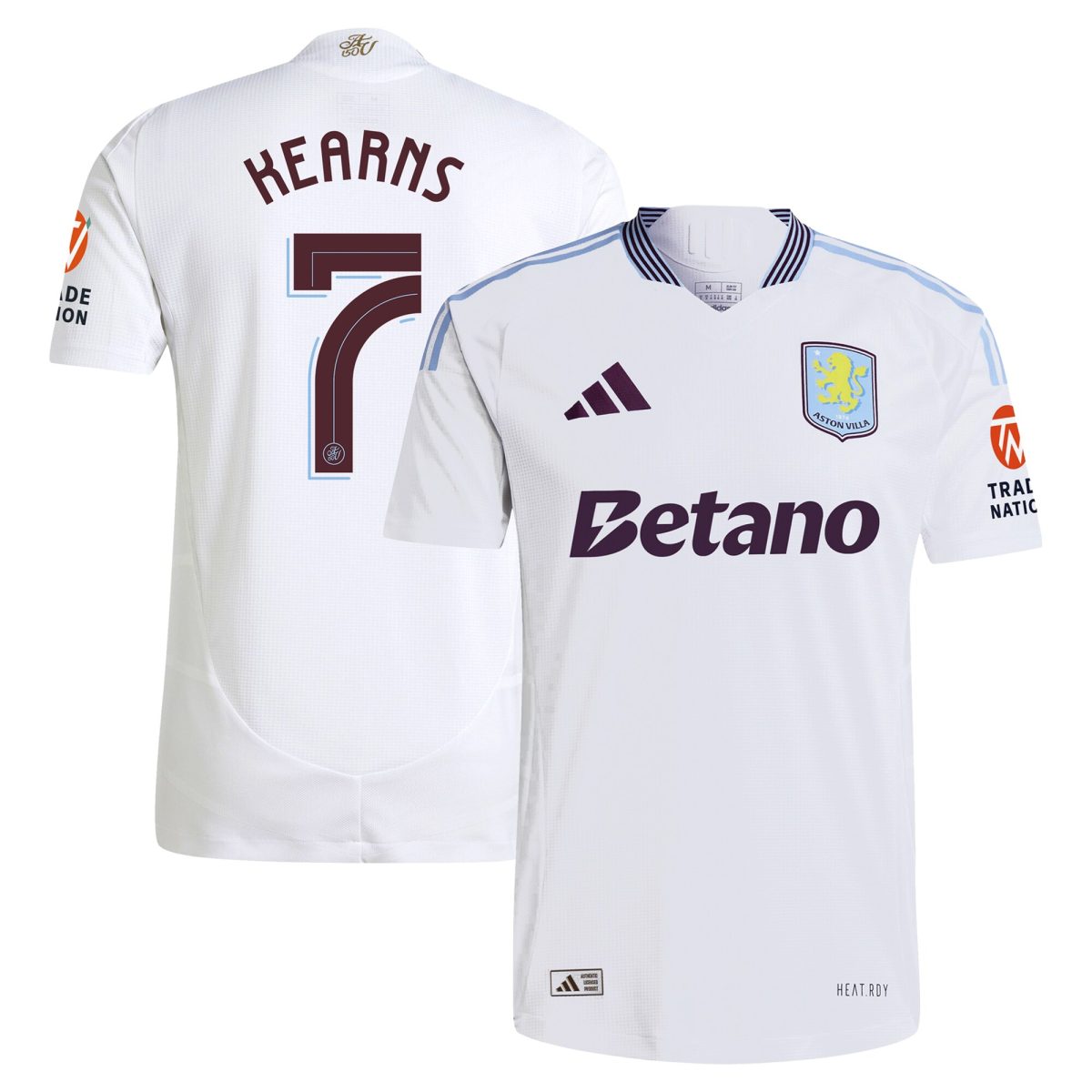 Explore the aston villa adidas away authentic shirt 2024-25 with kearns 7 cup printing Collection of Aston Villa jerseys. Authentic, high-quality football shirts for every supporter, available worldwide.