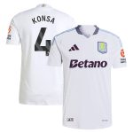 Explore the aston villa adidas away authentic shirt 2024-25 with konsa 4 printing Collection of Aston Villa jerseys. Authentic, high-quality football shirts for every supporter, available worldwide.