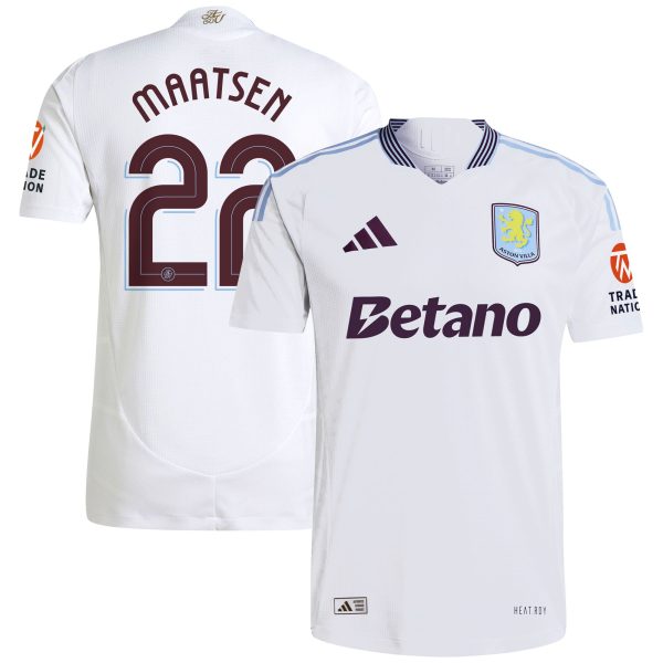 Explore the aston villa adidas away authentic shirt 2024-25 with maatsen 22 cup printing Collection of Aston Villa jerseys. Authentic, high-quality football shirts for every supporter, available worldwide.