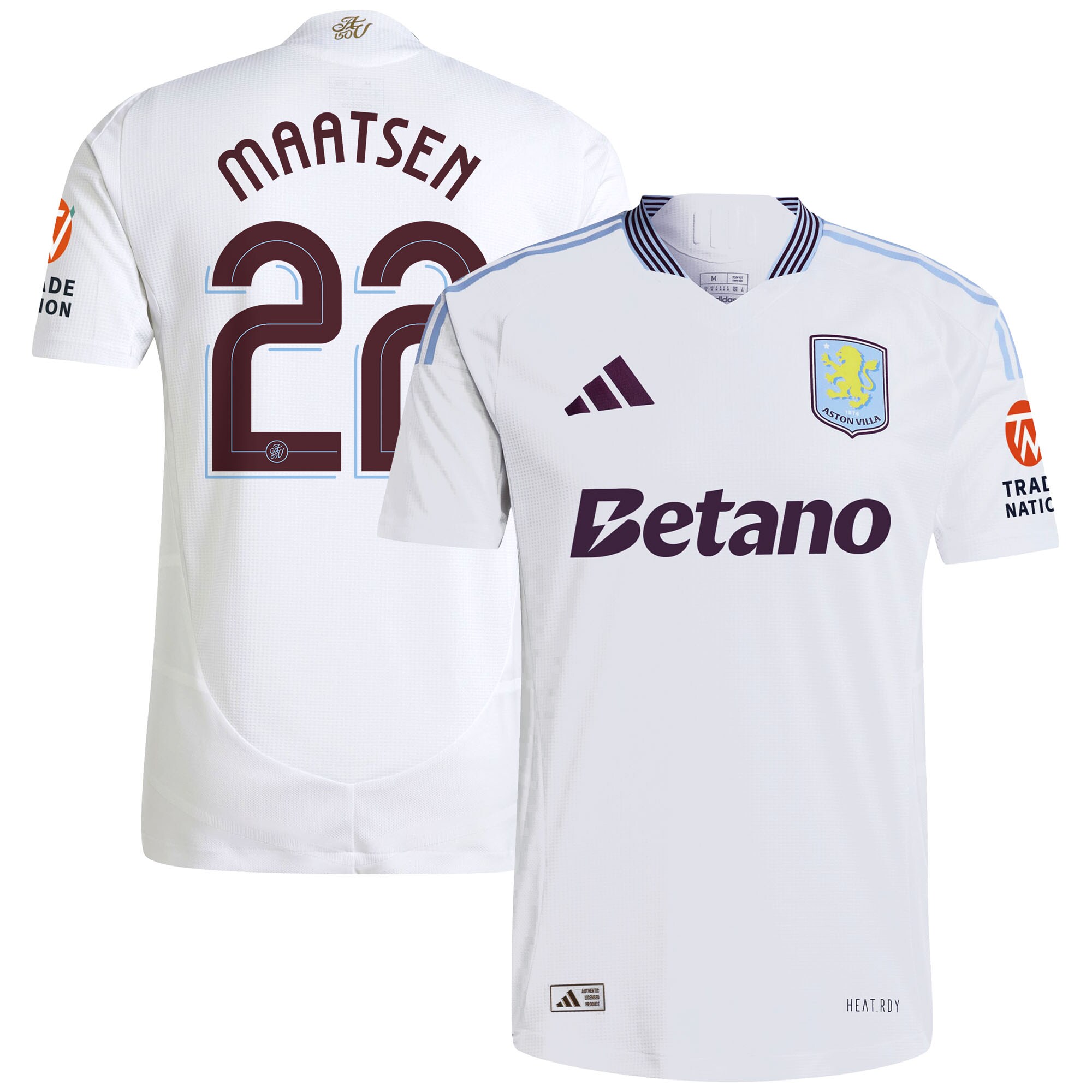 Explore the aston villa adidas away authentic shirt 2024-25 with maatsen 22 cup printing Collection of Aston Villa jerseys. Authentic, high-quality football shirts for every supporter, available worldwide.
