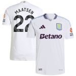 Explore the aston villa adidas away authentic shirt 2024-25 with maatsen 22 printing Collection of Aston Villa jerseys. Authentic, high-quality football shirts for every supporter, available worldwide.