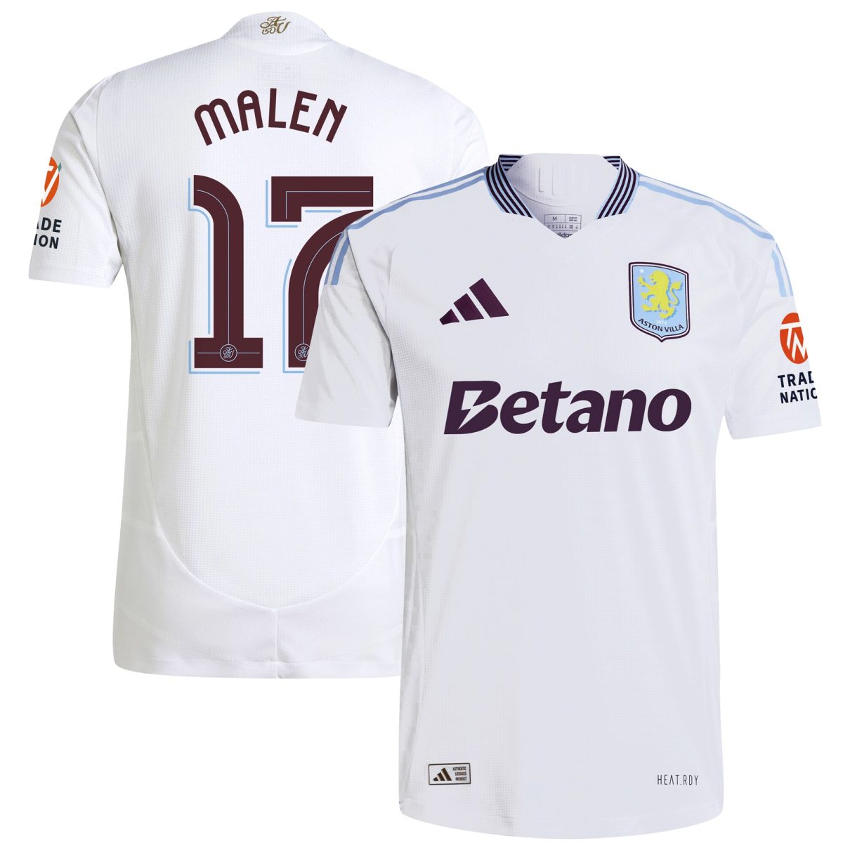 Explore the aston villa adidas away authentic shirt 2024-25 with malen 17 cup printing Collection of Aston Villa jerseys. Authentic, high-quality football shirts for every supporter, available worldwide.