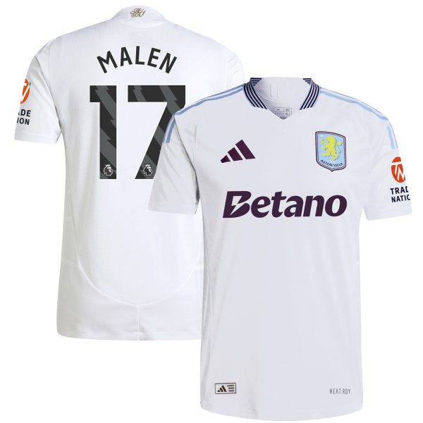 Explore the aston villa adidas away authentic shirt 2024-25 with malen 17 printing Collection of Aston Villa jerseys. Authentic, high-quality football shirts for every supporter, available worldwide.