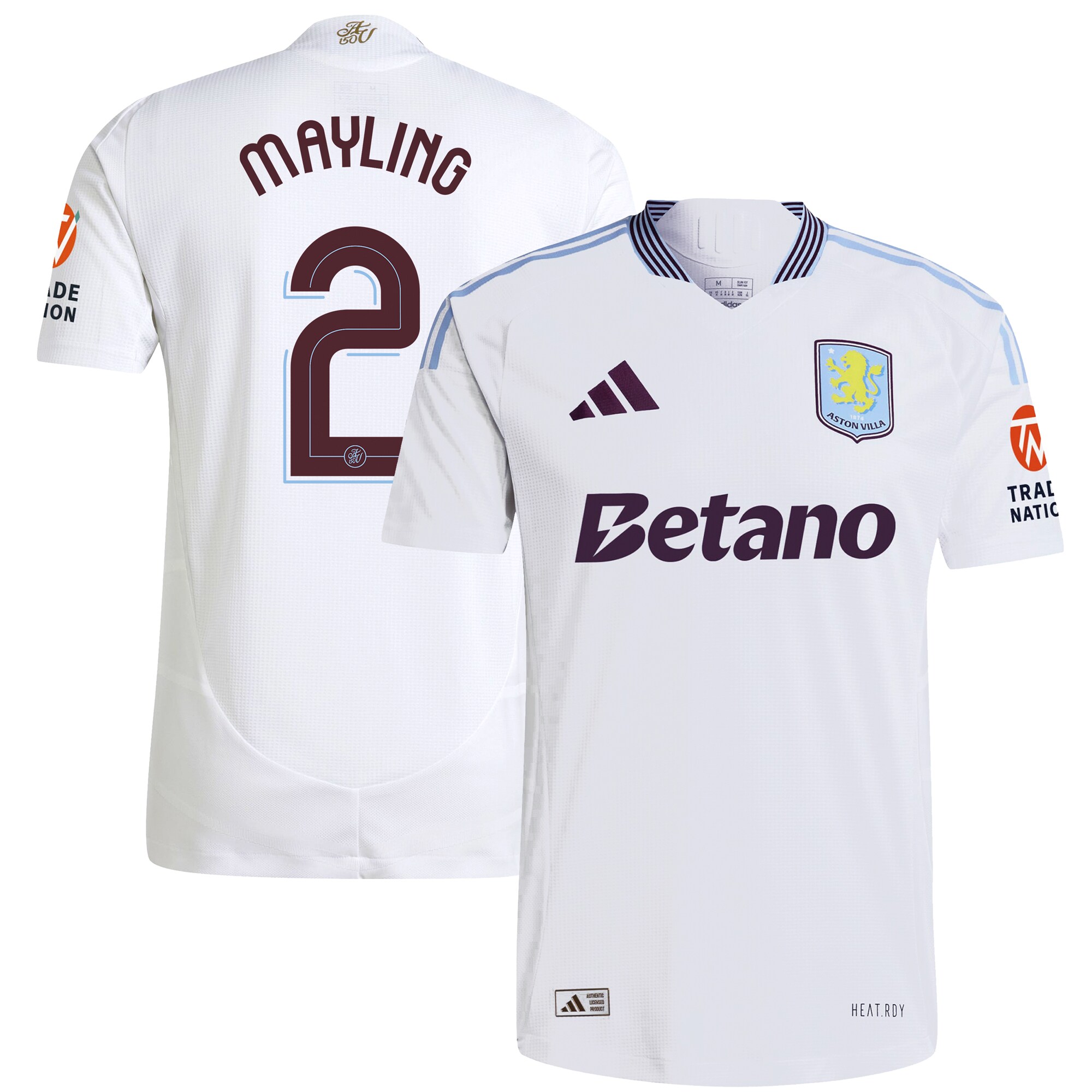 Explore the aston villa adidas away authentic shirt 2024-25 with mayling 2 cup printing Collection of Aston Villa jerseys. Authentic, high-quality football shirts for every supporter, available worldwide.