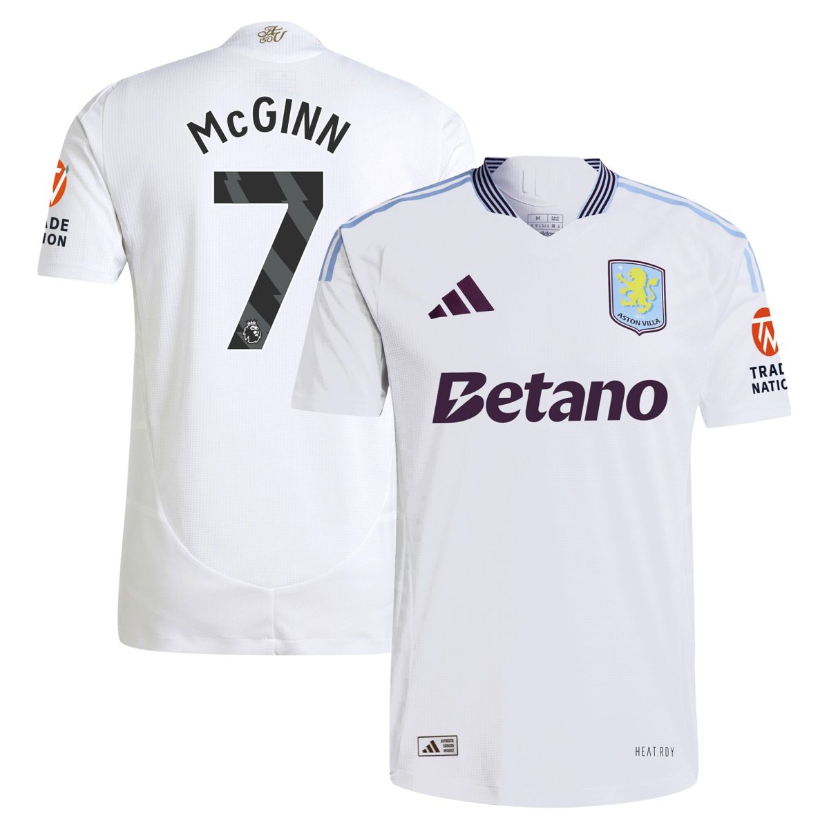 Explore the aston villa adidas away authentic shirt 2024-25 with mcginn 7 printing Collection of Aston Villa jerseys. Authentic, high-quality football shirts for every supporter, available worldwide.