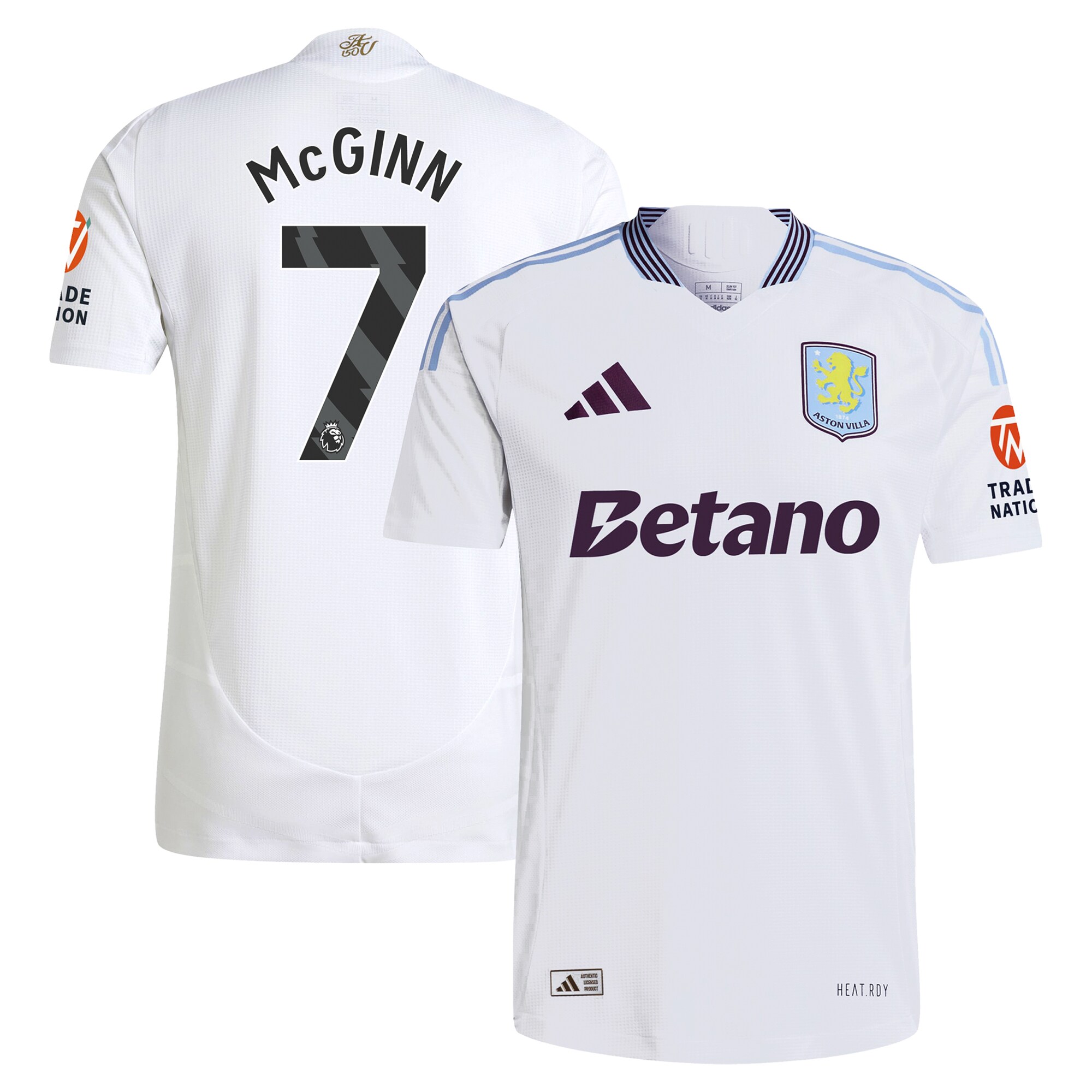 Explore the aston villa adidas away authentic shirt 2024-25 with mcginn 7 printing Collection of Aston Villa jerseys. Authentic, high-quality football shirts for every supporter, available worldwide.