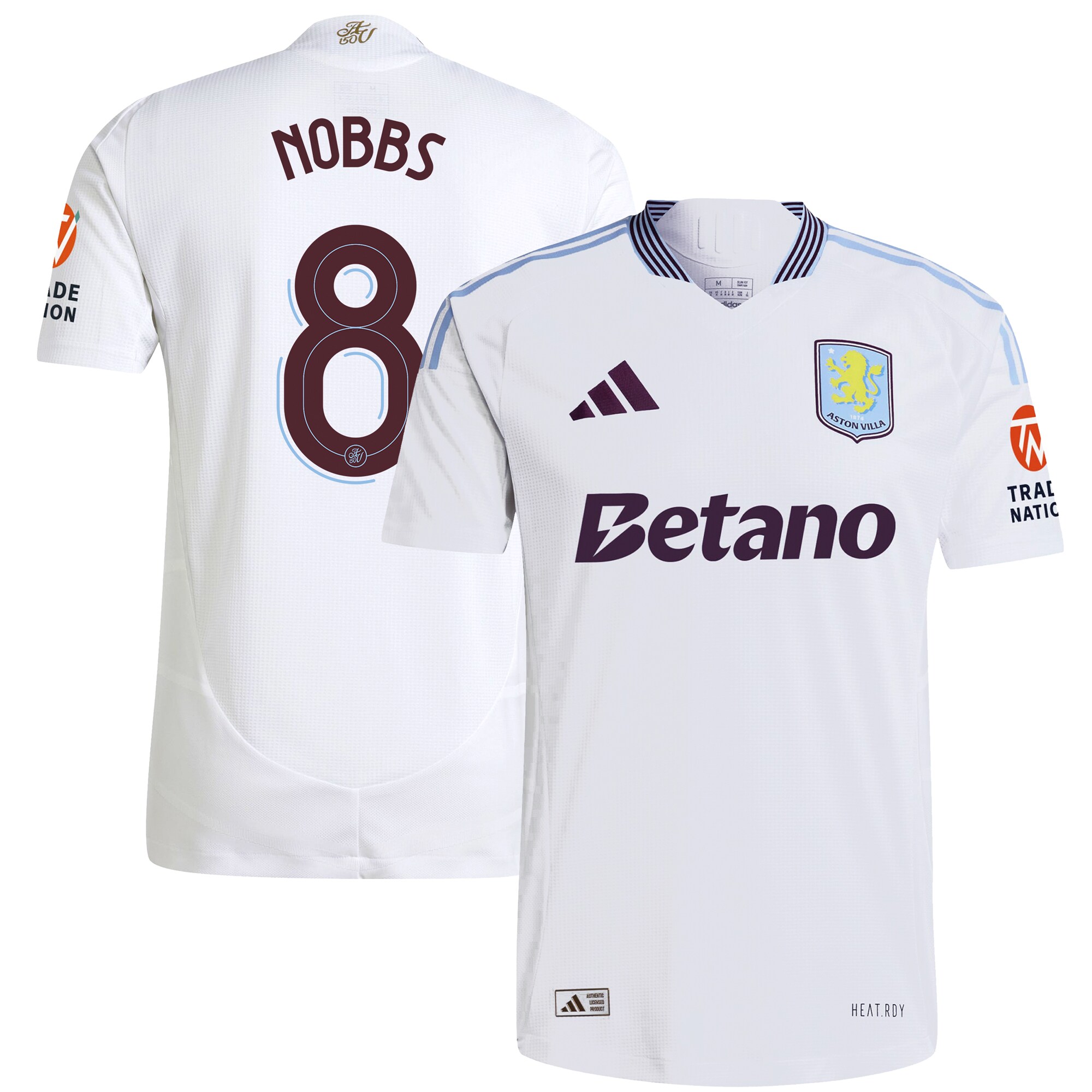 Explore the aston villa adidas away authentic shirt 2024-25 with nobbs 8 cup printing Collection of Aston Villa jerseys. Authentic, high-quality football shirts for every supporter, available worldwide.