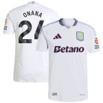 Explore the aston villa adidas away authentic shirt 2024-25 with onana 24 printing Collection of Aston Villa jerseys. Authentic, high-quality football shirts for every supporter, available worldwide.