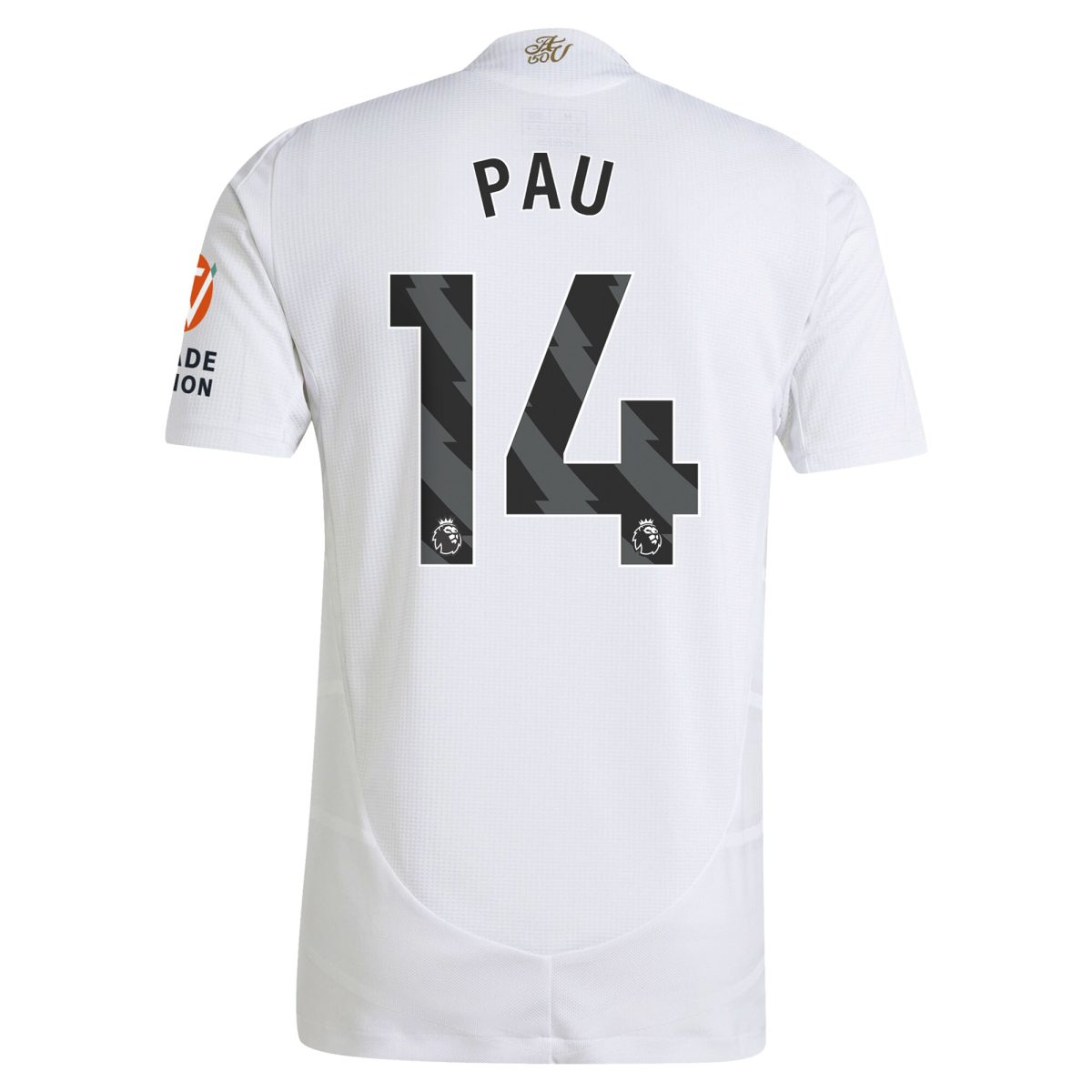 Explore the aston villa adidas away authentic shirt 2024-25 with pau 14 printing Collection of Aston Villa jerseys. Authentic, high-quality football shirts for every supporter, available worldwide.