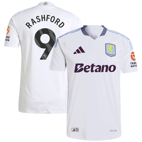 Explore the aston villa adidas away authentic shirt 2024-25 with rashford 9 printing Collection of Aston Villa jerseys. Authentic, high-quality football shirts for every supporter, available worldwide.
