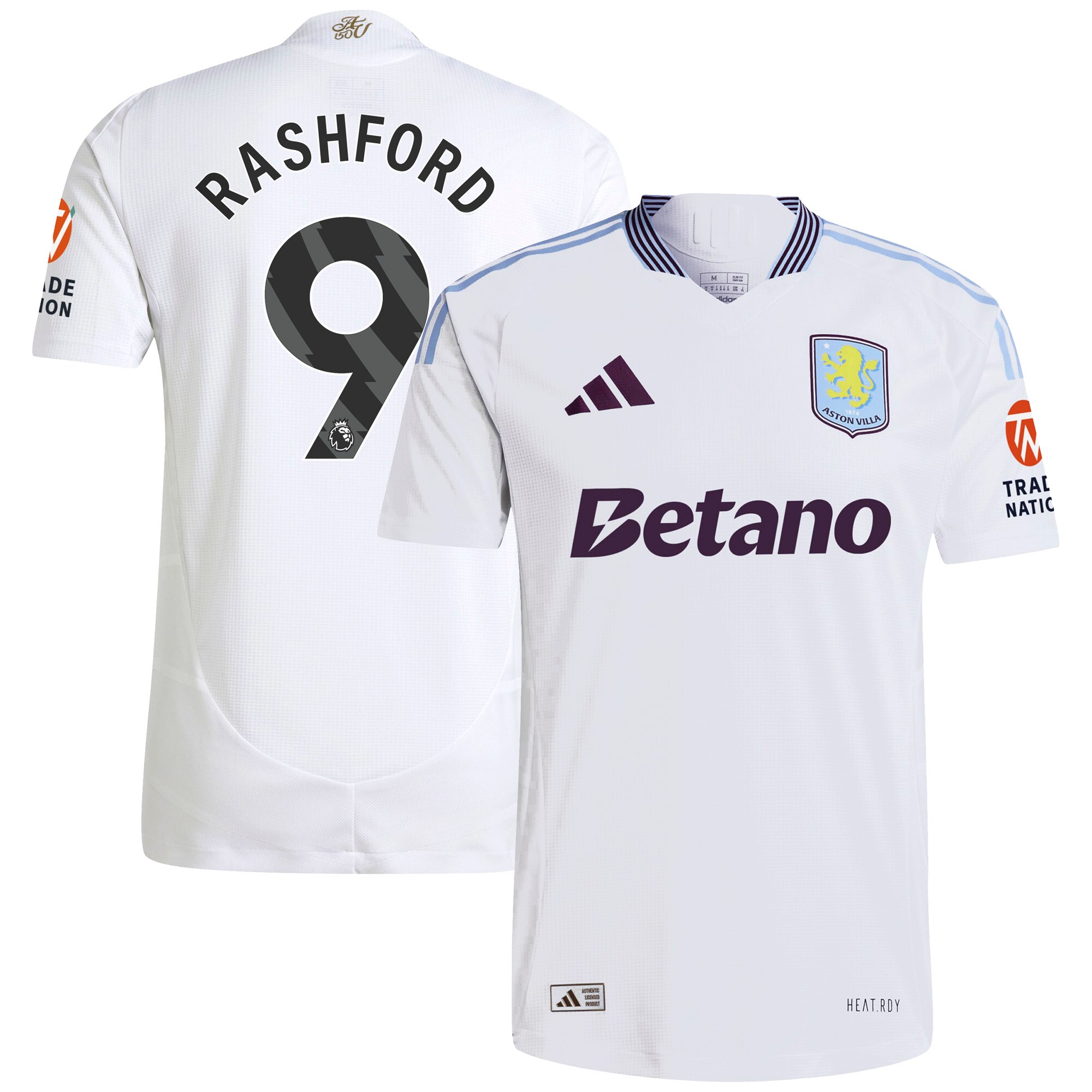 Explore the aston villa adidas away authentic shirt 2024-25 with rashford 9 printing Collection of Aston Villa jerseys. Authentic, high-quality football shirts for every supporter, available worldwide.