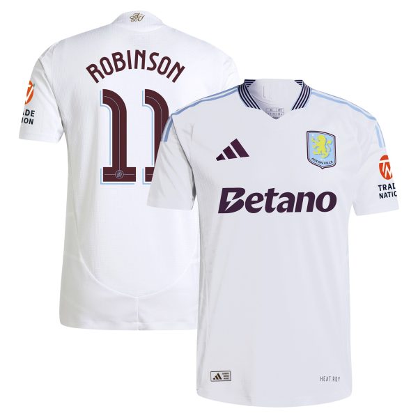 Explore the aston villa adidas away authentic shirt 2024-25 with robinson 11 cup printing Collection of Aston Villa jerseys. Authentic, high-quality football shirts for every supporter, available worldwide.