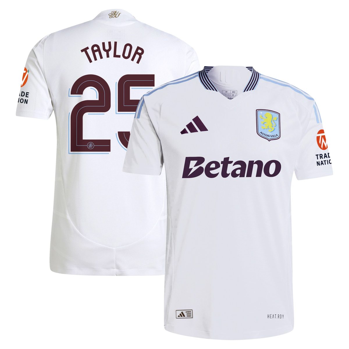 Explore the aston villa adidas away authentic shirt 2024-25 with taylor 25 cup printing Collection of Aston Villa jerseys. Authentic, high-quality football shirts for every supporter, available worldwide.