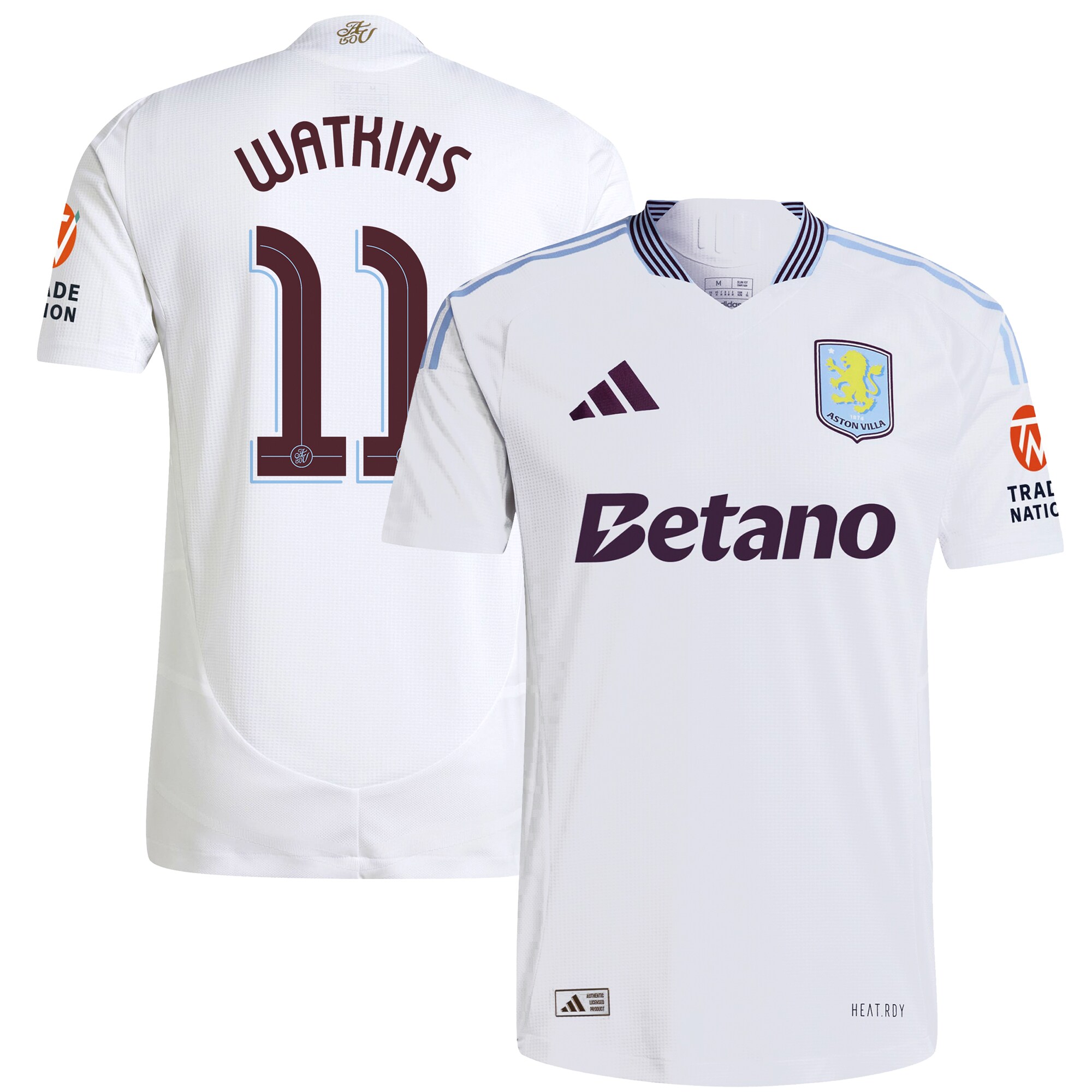 Explore the aston villa adidas away authentic shirt 2024-25 with watkins 11 cup printing Collection of Aston Villa jerseys. Authentic, high-quality football shirts for every supporter, available worldwide.