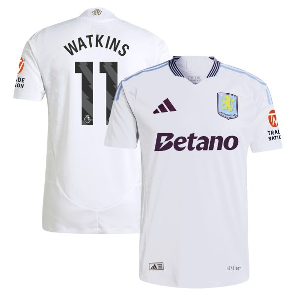 Explore the aston villa adidas away authentic shirt 2024-25 with watkins 11 printing Collection of Aston Villa jerseys. Authentic, high-quality football shirts for every supporter, available worldwide.