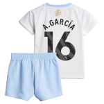 Explore the aston villa adidas away baby kit 2024-25 with a.garcía 16 printing Collection of Aston Villa jerseys. Authentic, high-quality football shirts for every supporter, available worldwide.