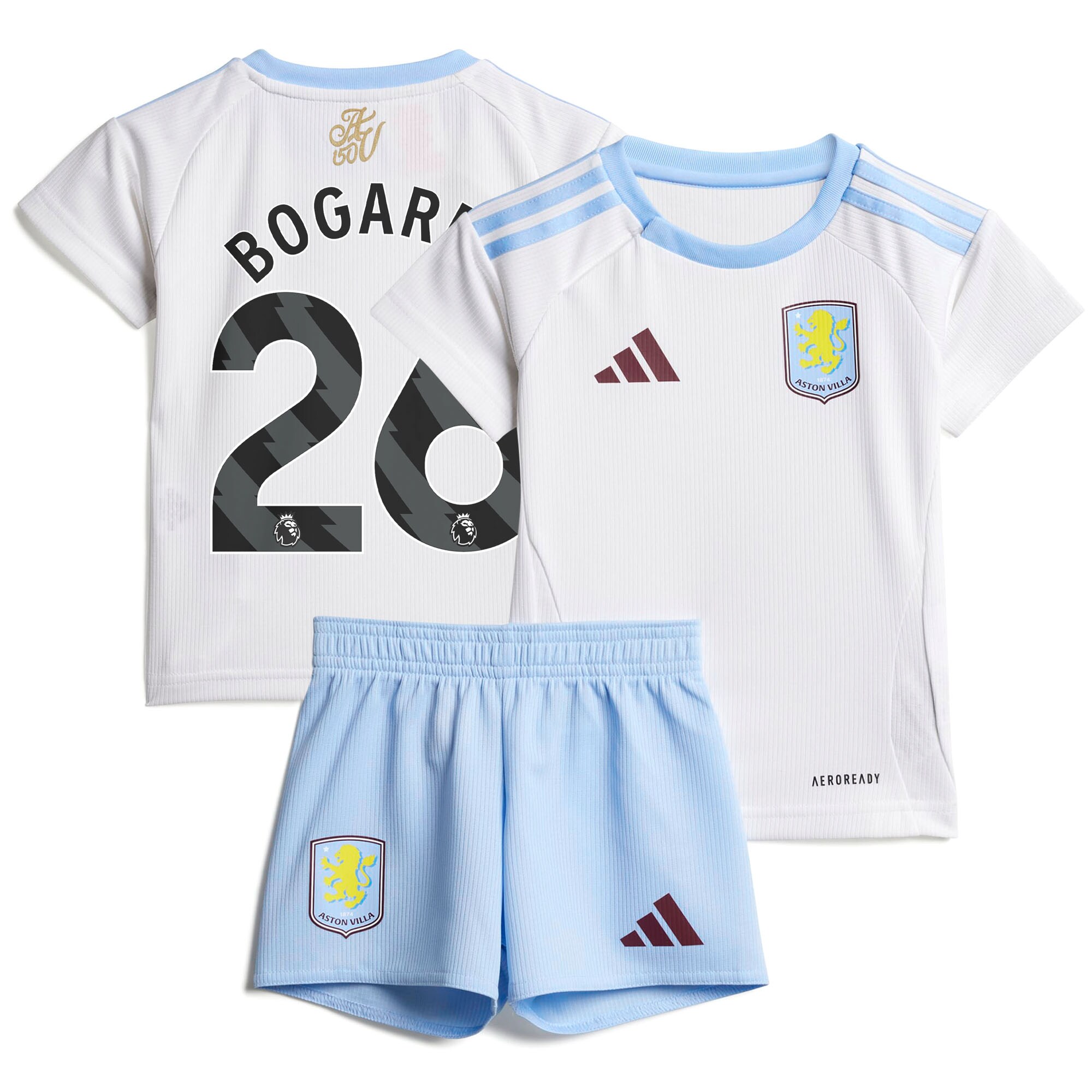 Explore the aston villa adidas away baby kit 2024-25 with bogarde 26 printing Collection of Aston Villa jerseys. Authentic, high-quality football shirts for every supporter, available worldwide.