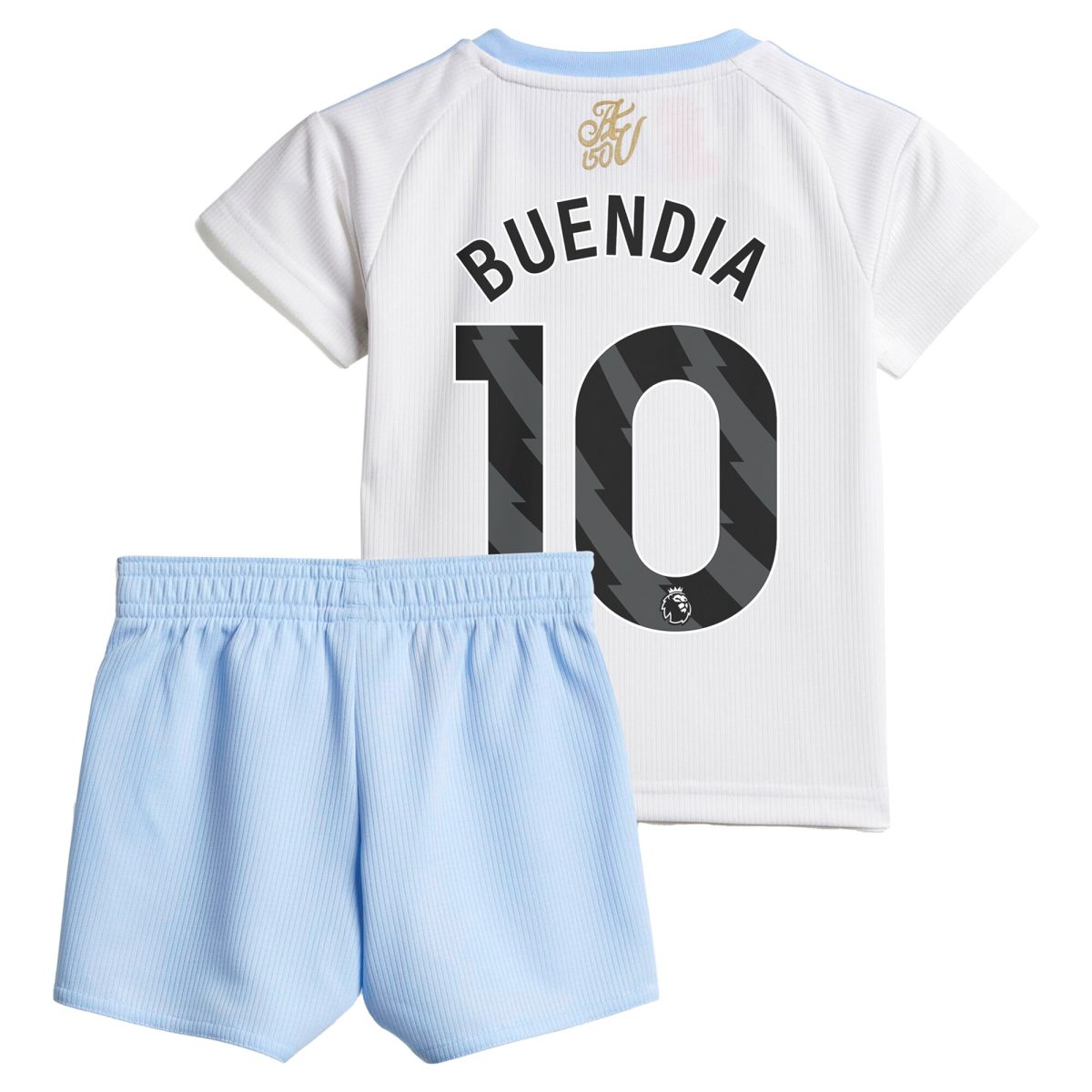 Explore the aston villa adidas away baby kit 2024-25 with buendia 10 printing Collection of Aston Villa jerseys. Authentic, high-quality football shirts for every supporter, available worldwide.