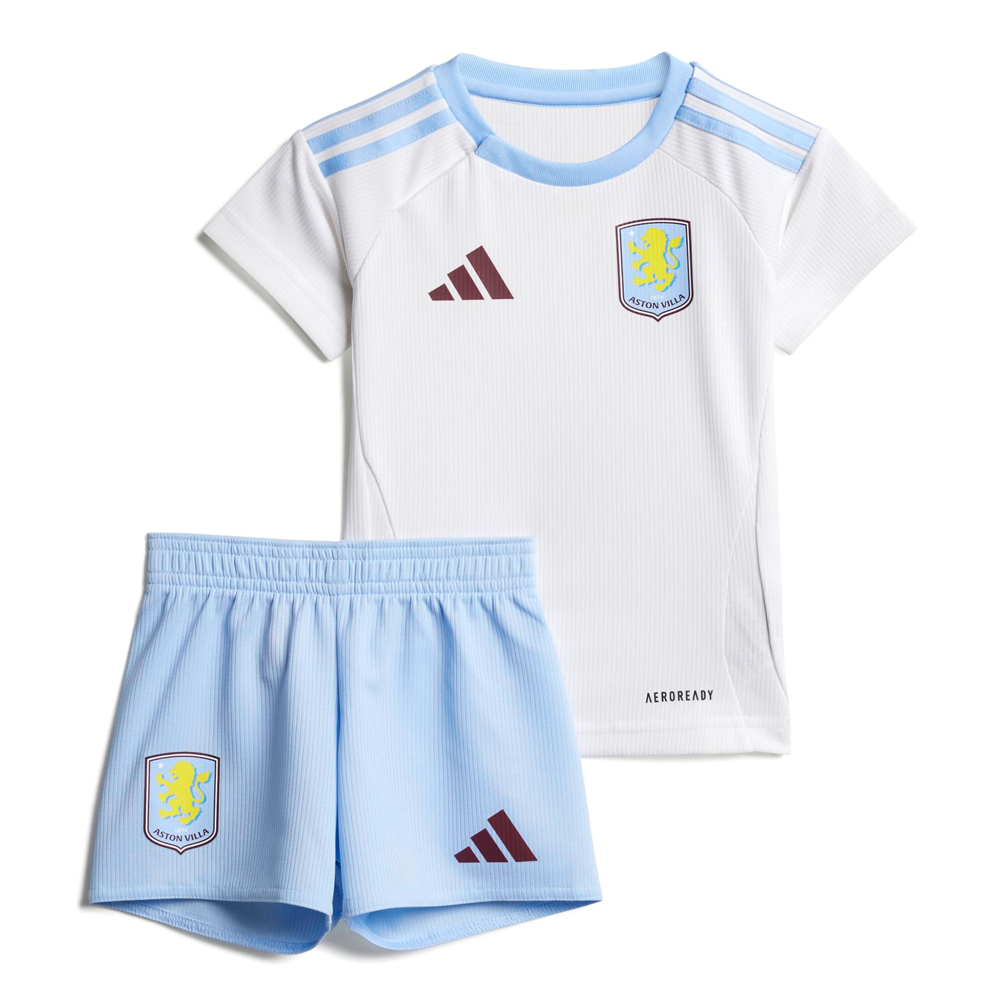 Explore the aston villa adidas away baby kit 2024-25 with custom printing Collection of Aston Villa jerseys. Authentic, high-quality football shirts for every supporter, available worldwide.