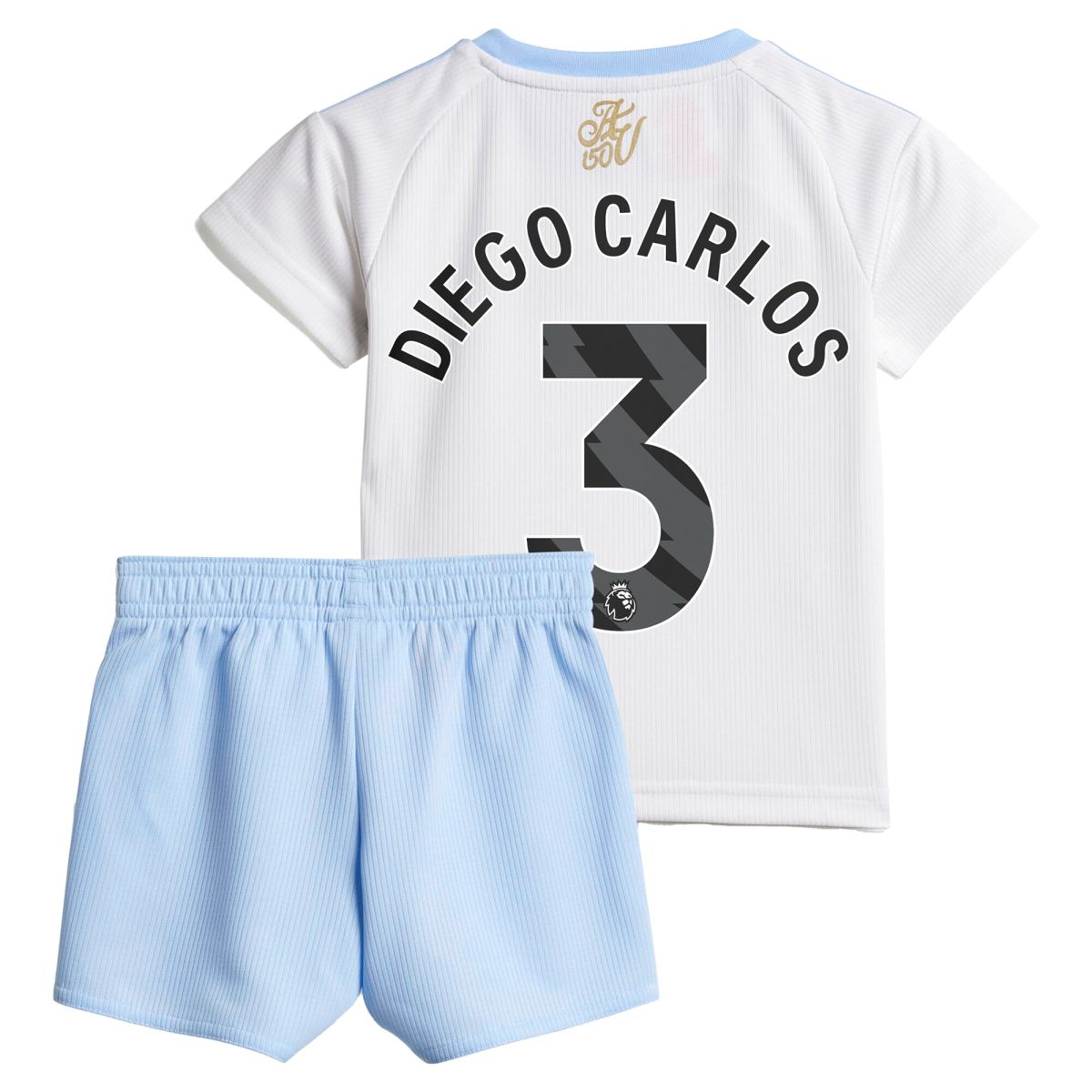 Explore the aston villa adidas away baby kit 2024-25 with diego carlos 3 printing Collection of Aston Villa jerseys. Authentic, high-quality football shirts for every supporter, available worldwide.