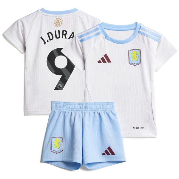 Explore the aston villa adidas away baby kit 2024-25 with j.duran 9 printing Collection of Aston Villa jerseys. Authentic, high-quality football shirts for every supporter, available worldwide.