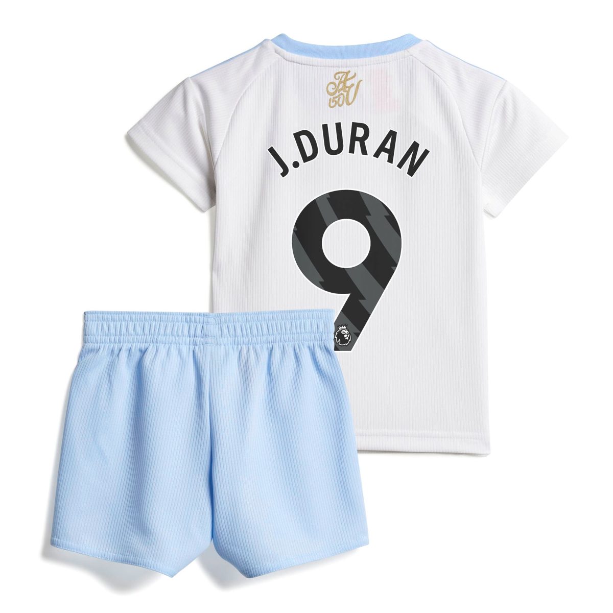 Explore the aston villa adidas away baby kit 2024-25 with j.duran 9 printing Collection of Aston Villa jerseys. Authentic, high-quality football shirts for every supporter, available worldwide.