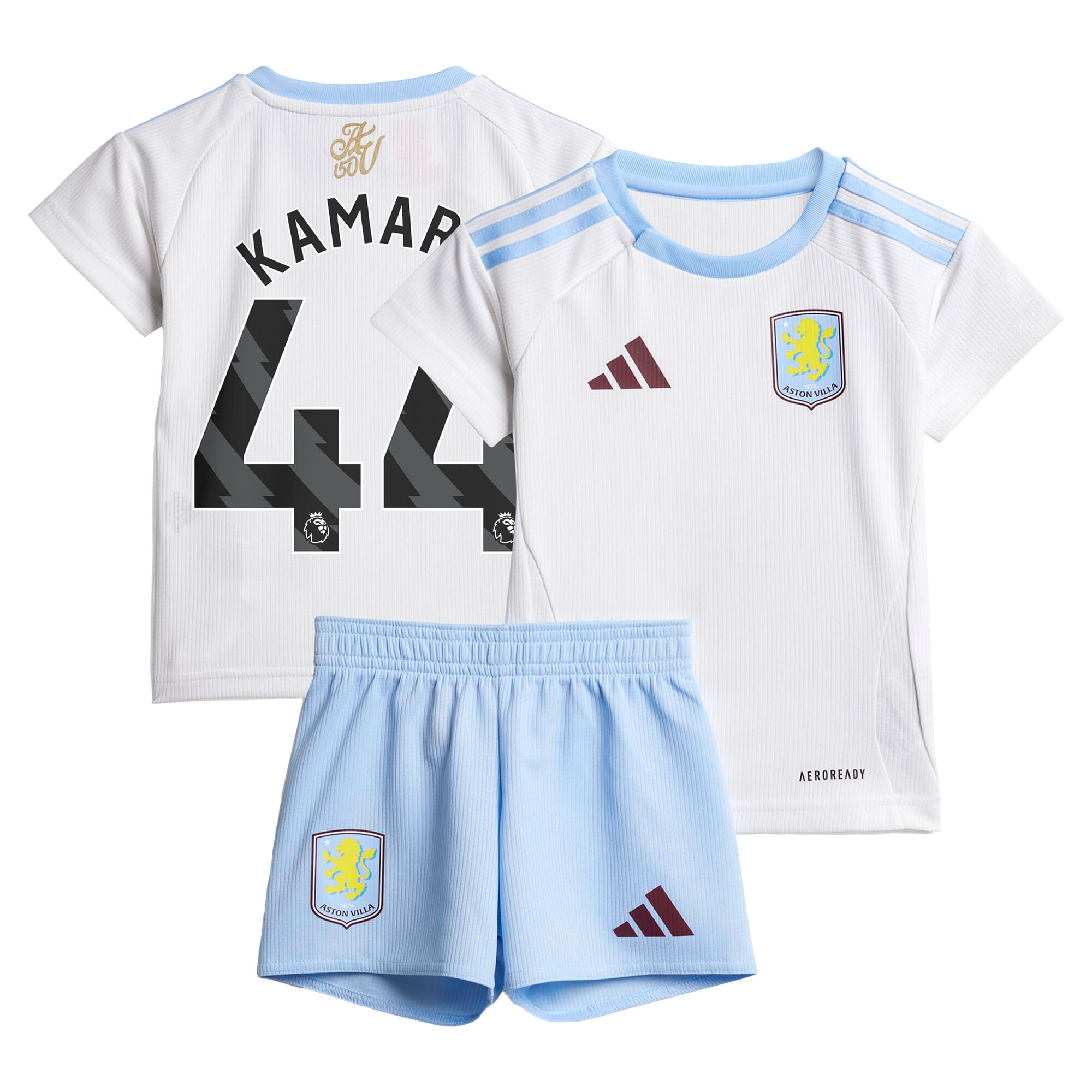 Explore the aston villa adidas away baby kit 2024-25 with kamara 44 printing Collection of Aston Villa jerseys. Authentic, high-quality football shirts for every supporter, available worldwide.