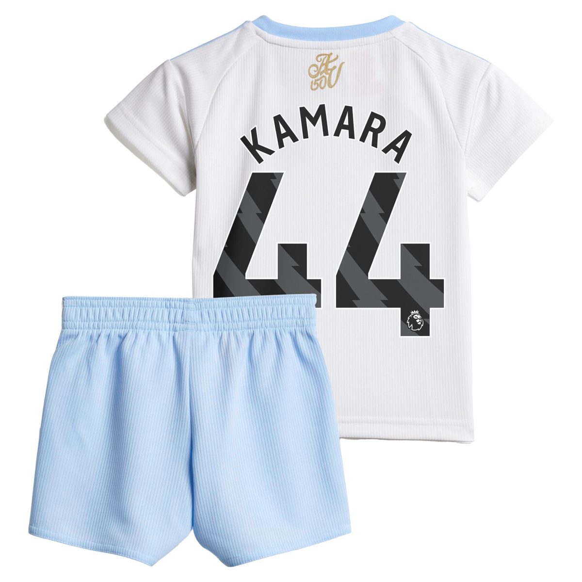Explore the aston villa adidas away baby kit 2024-25 with kamara 44 printing Collection of Aston Villa jerseys. Authentic, high-quality football shirts for every supporter, available worldwide.