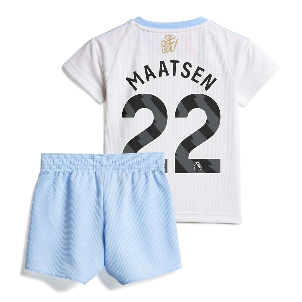 Explore the aston villa adidas away baby kit 2024-25 with maatsen 22 printing Collection of Aston Villa jerseys. Authentic, high-quality football shirts for every supporter, available worldwide.