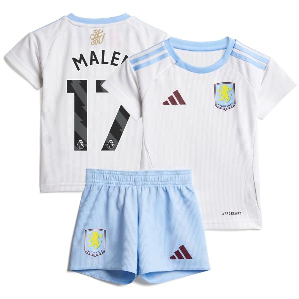 Explore the aston villa adidas away baby kit 2024-25 with malen 17 printing Collection of Aston Villa jerseys. Authentic, high-quality football shirts for every supporter, available worldwide.