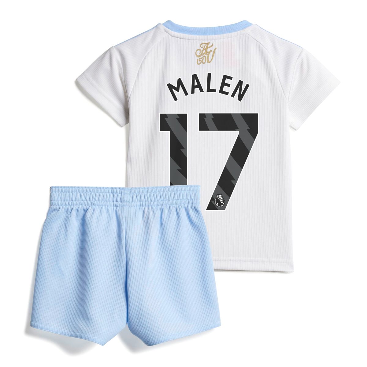 Explore the aston villa adidas away baby kit 2024-25 with malen 17 printing Collection of Aston Villa jerseys. Authentic, high-quality football shirts for every supporter, available worldwide.