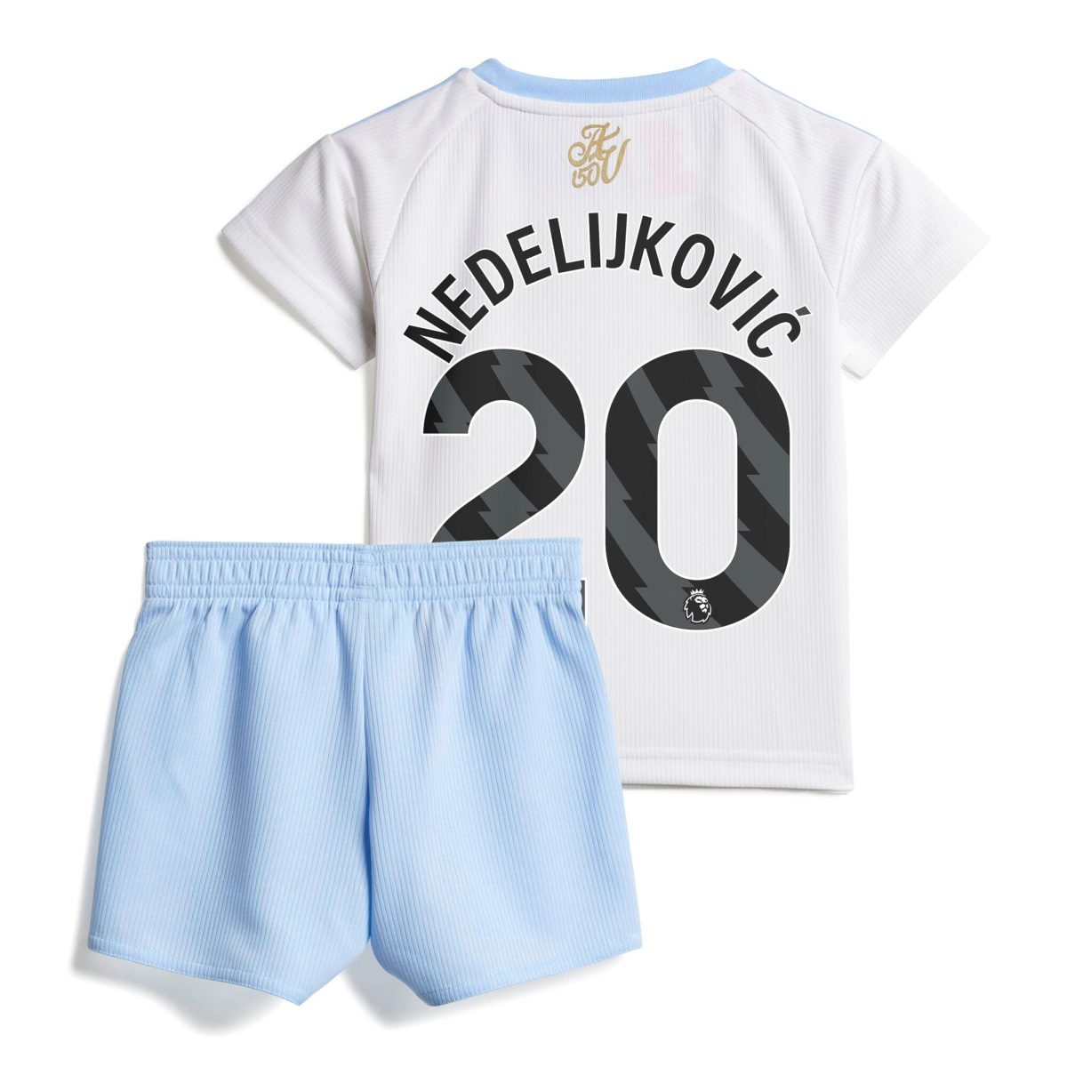Explore the aston villa adidas away baby kit 2024-25 with nedeljković 20 printing Collection of Aston Villa jerseys. Authentic, high-quality football shirts for every supporter, available worldwide.