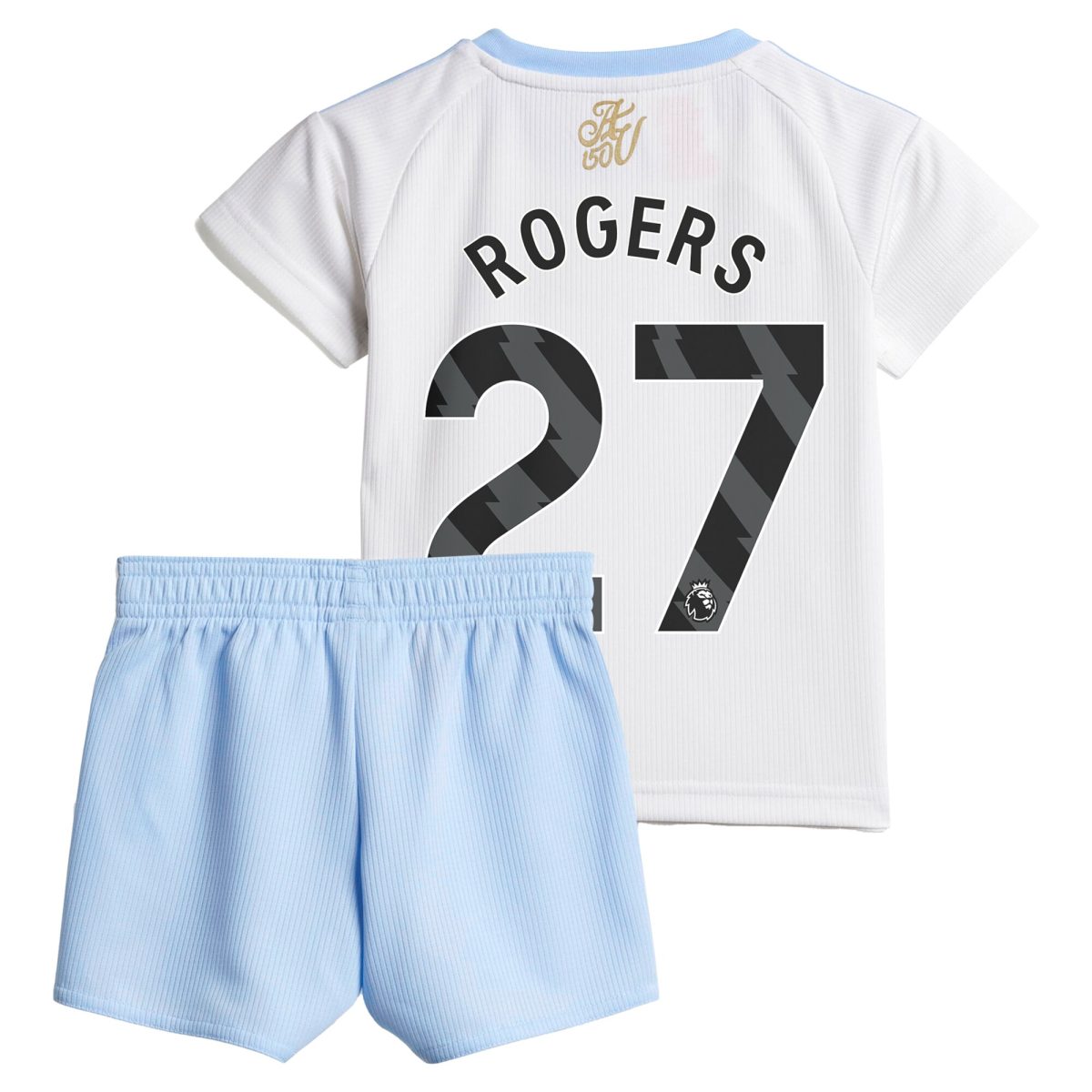 Explore the aston villa adidas away baby kit 2024-25 with rogers 27 printing Collection of Aston Villa jerseys. Authentic, high-quality football shirts for every supporter, available worldwide.
