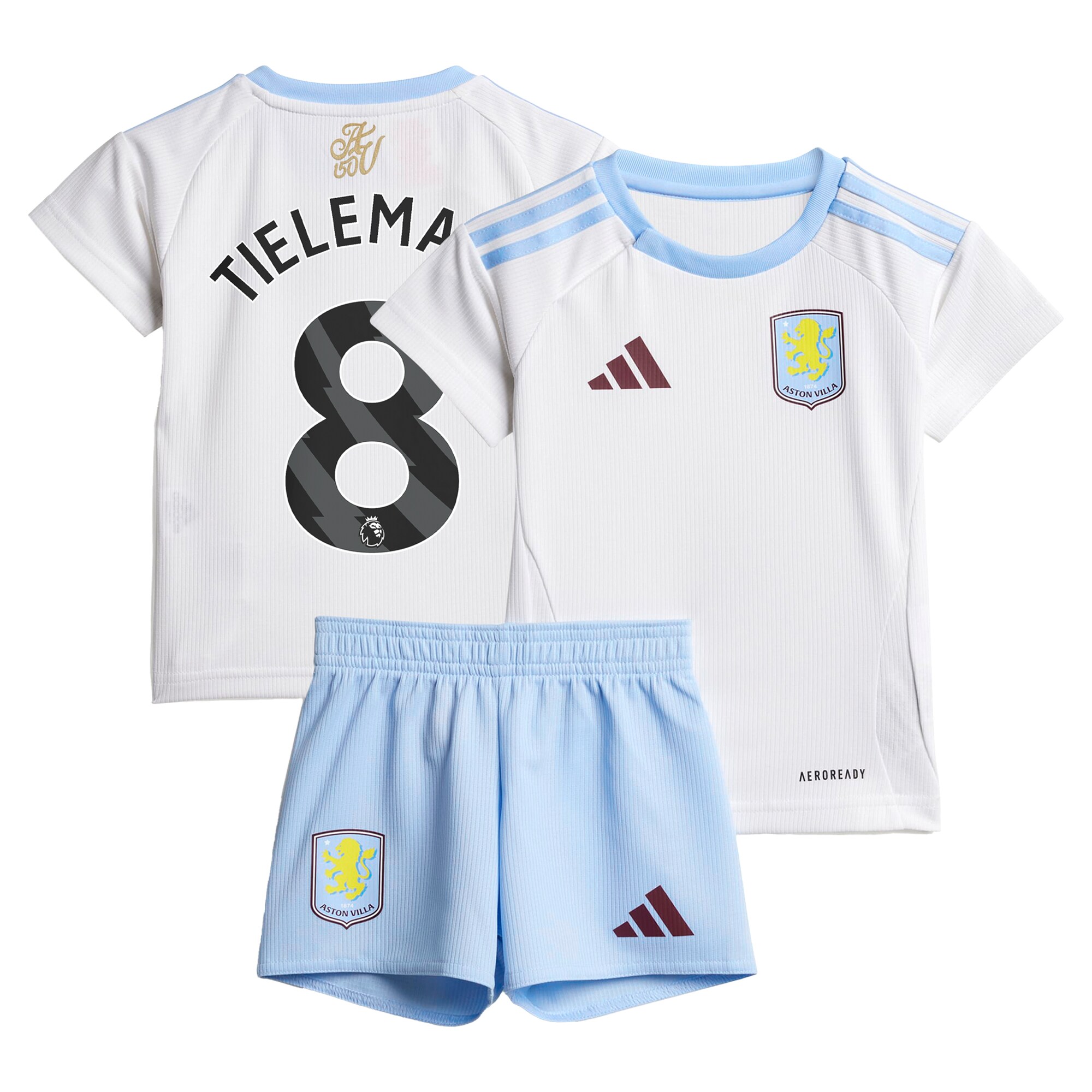 Explore the aston villa adidas away baby kit 2024-25 with tielemans 8 printing Collection of Aston Villa jerseys. Authentic, high-quality football shirts for every supporter, available worldwide.