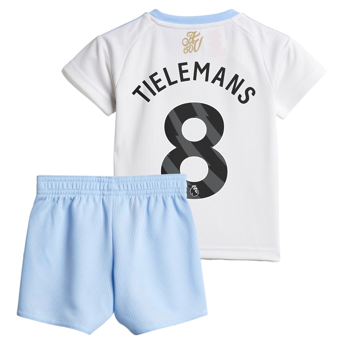 Explore the aston villa adidas away baby kit 2024-25 with tielemans 8 printing Collection of Aston Villa jerseys. Authentic, high-quality football shirts for every supporter, available worldwide.