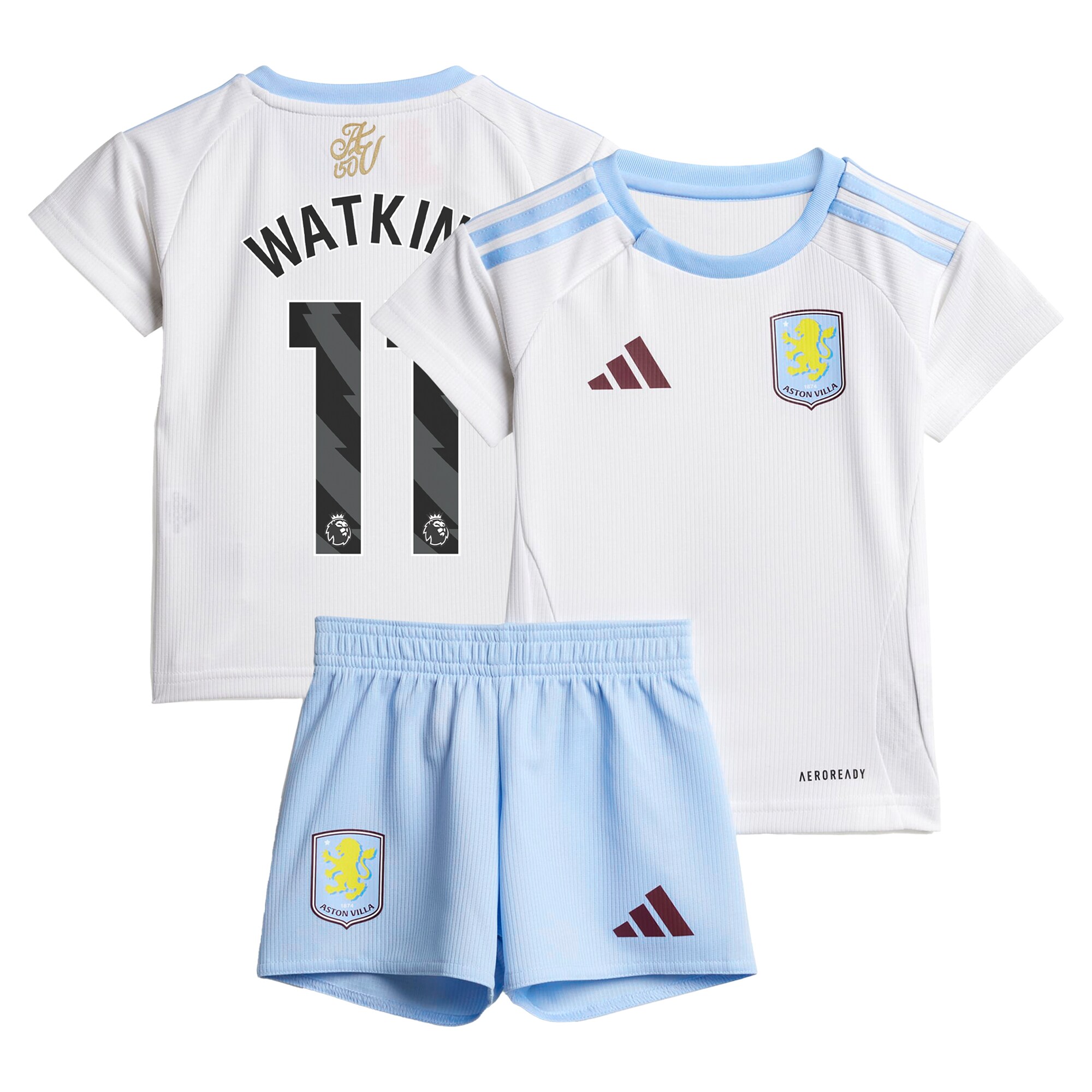 Explore the aston villa adidas away baby kit 2024-25 with watkins 11 printing Collection of Aston Villa jerseys. Authentic, high-quality football shirts for every supporter, available worldwide.