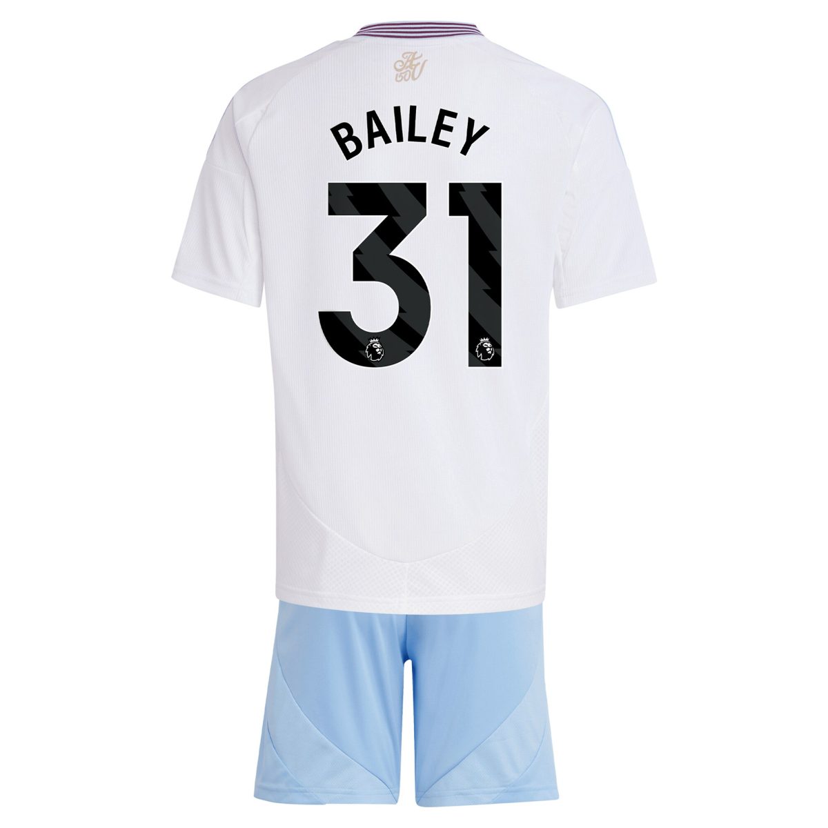 Explore the aston villa adidas away mini kit 2024-25 with bailey 31 printing Collection of Aston Villa jerseys. Authentic, high-quality football shirts for every supporter, available worldwide.