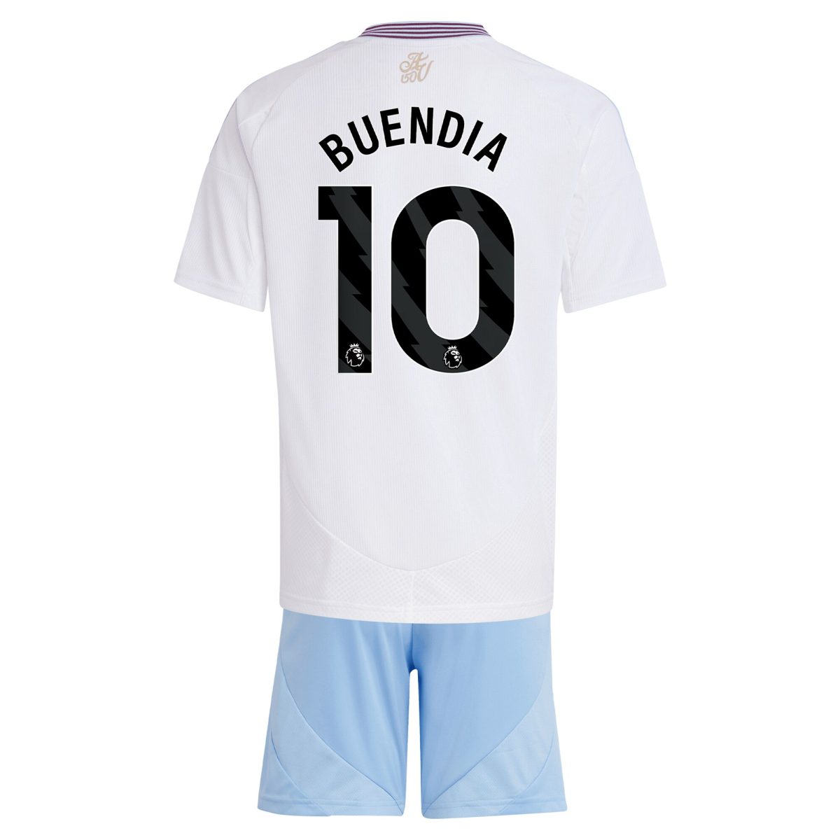 Explore the aston villa adidas away mini kit 2024-25 with buendia 10 printing Collection of Aston Villa jerseys. Authentic, high-quality football shirts for every supporter, available worldwide.